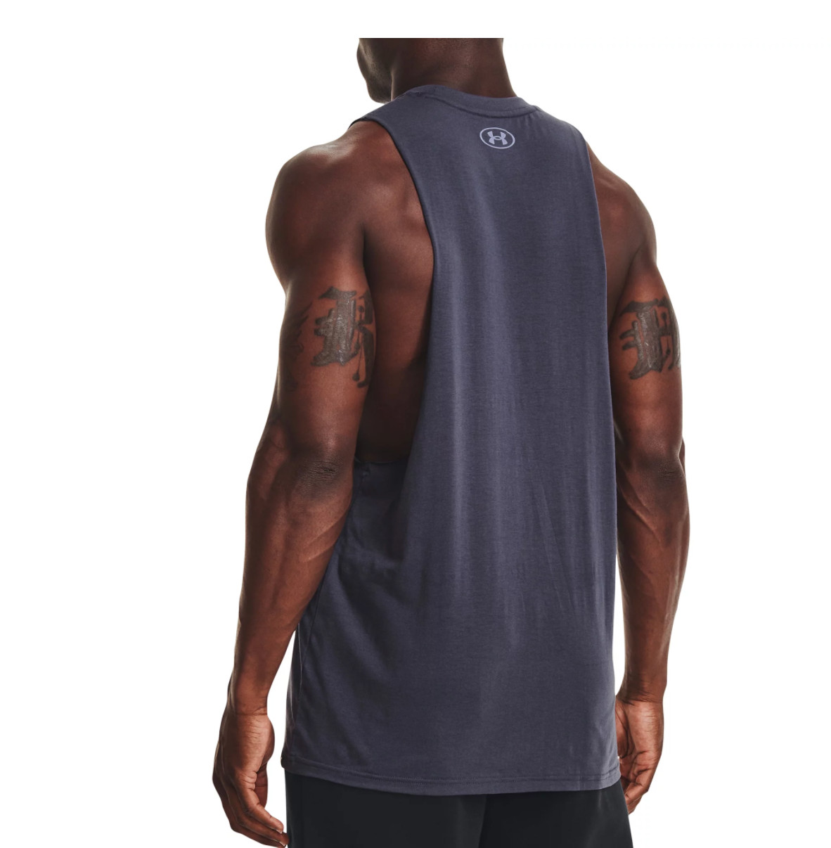 Under Armour Project Rock TankTop Mens Iron Paradise Blade Tempered Steel Muscle
