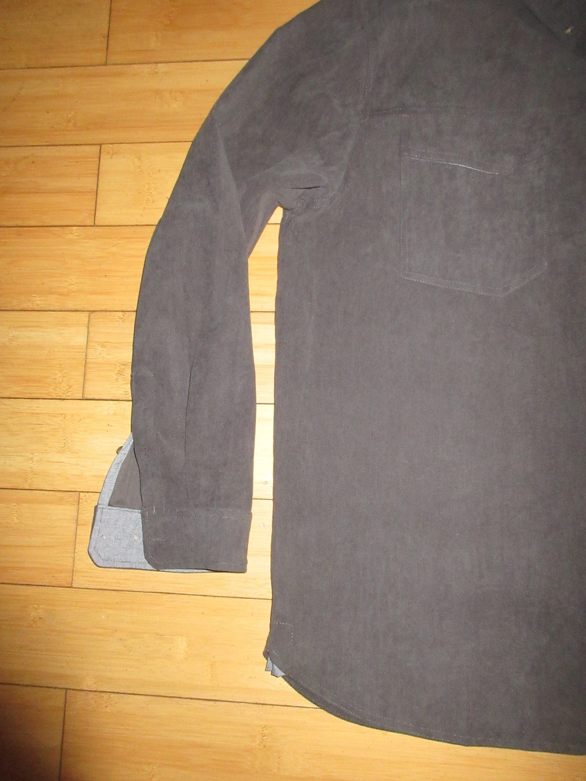 Huk Fishing Mens Hawser Corduroy Button Down LS Shirt XXL Volcanic Ash