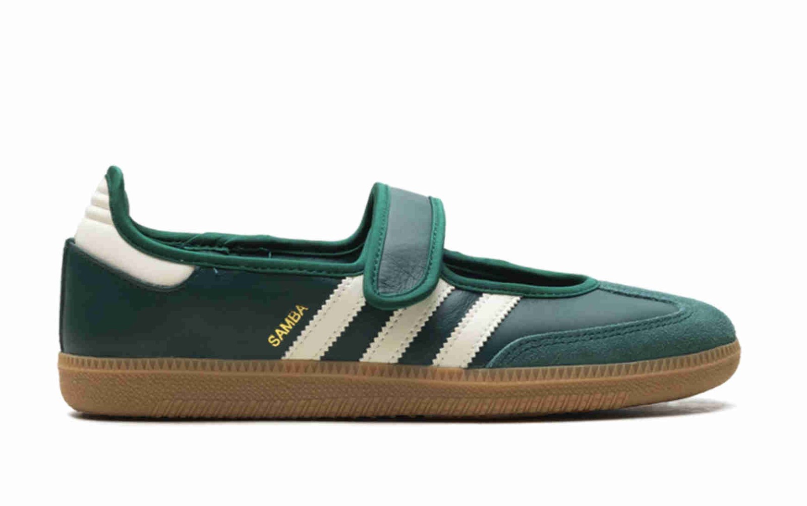adidas Womens Samba Jane Collegiate Green Gum JR7340 Ship Now