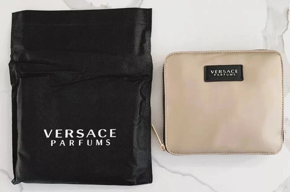 Versace Bag Black Gold Folding Tote Bag Shoulder Beauty Promo Womens NEW