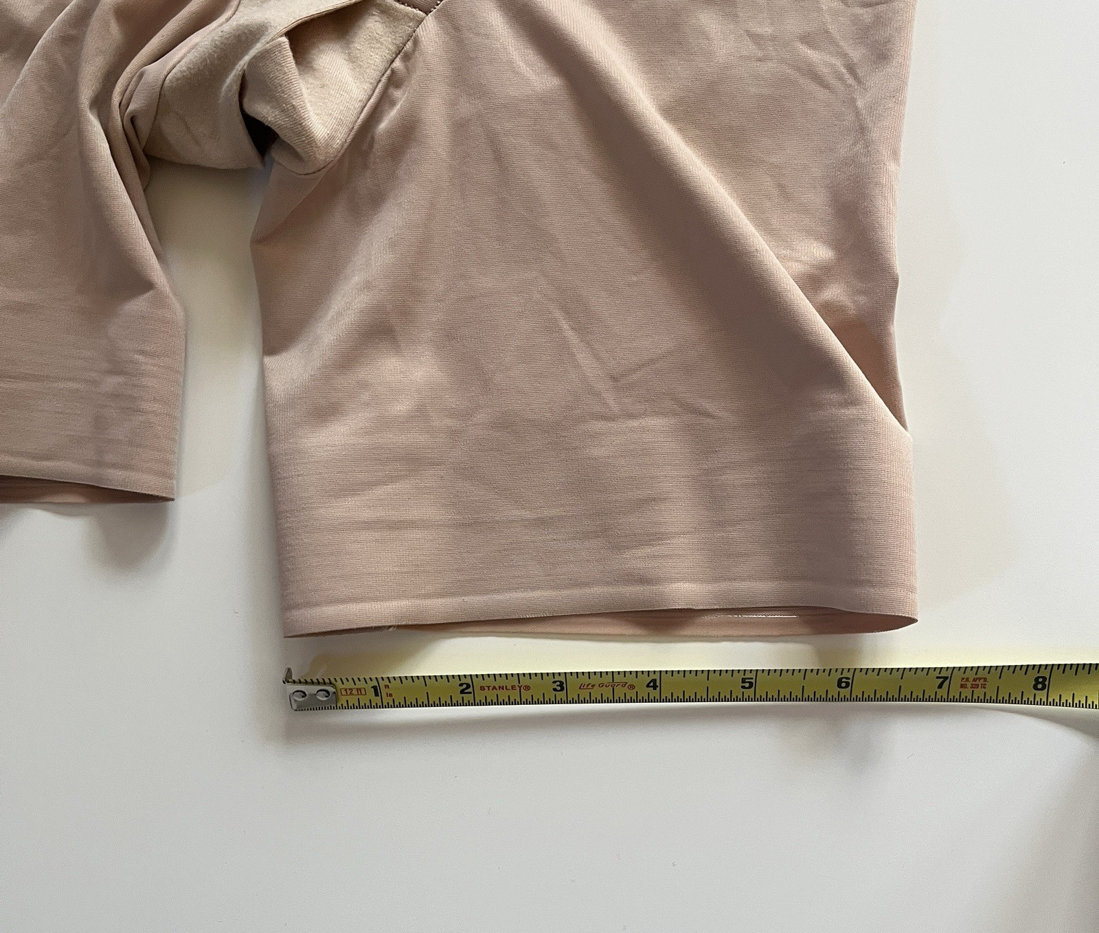 TC Fine Intimates Size S Shape Away Open Bust Thigh Slimmer Bodysuit Beige Nude