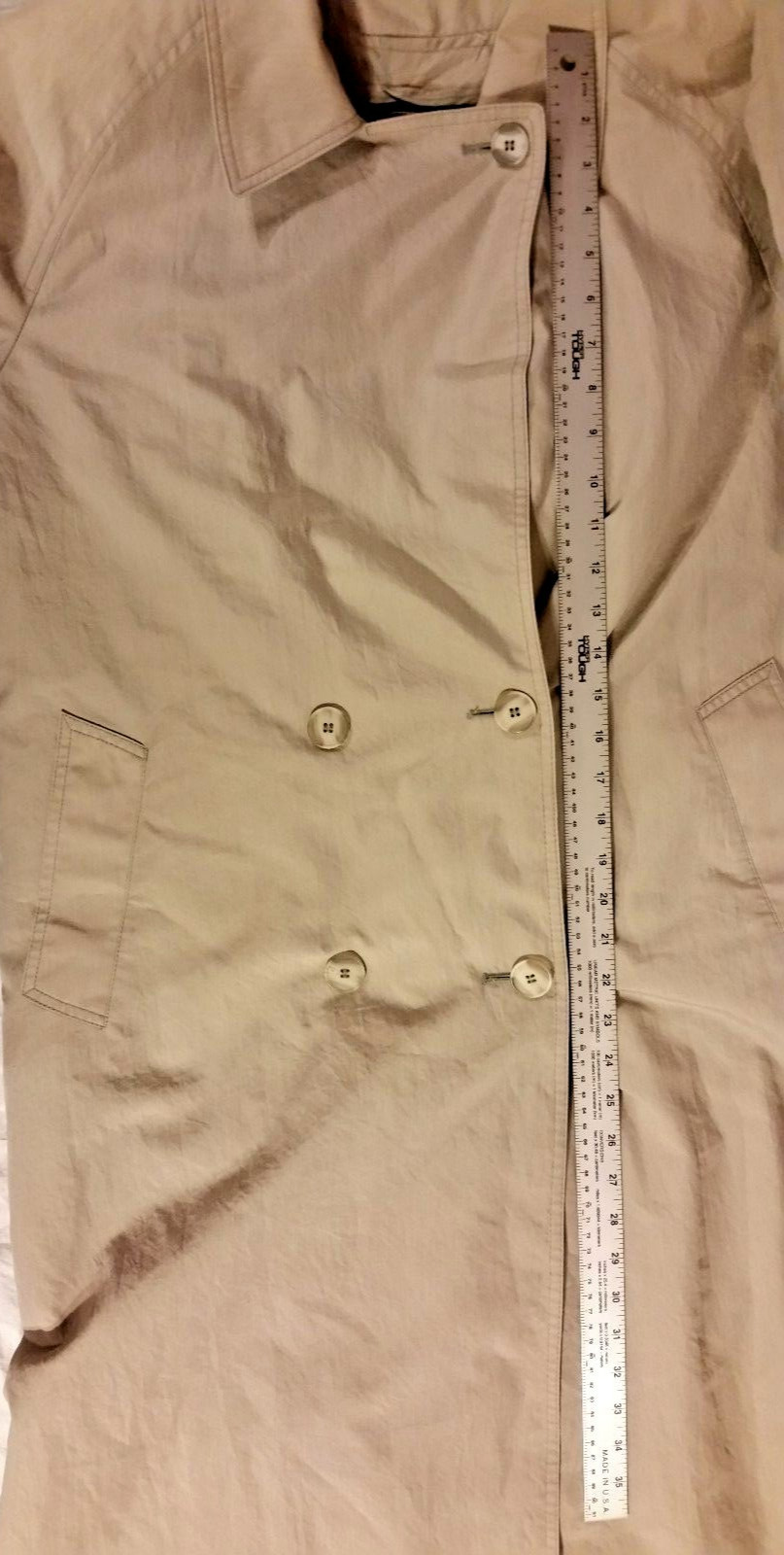 WOMEN’S LONDON FOG KHAKI TAN COAT W/ REMOVABLE THINSULATE LINER 8R 8 REGULAR