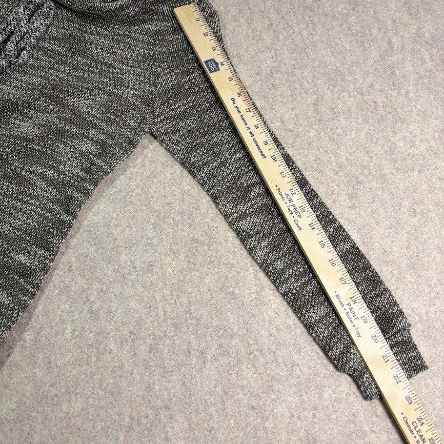 Loveappella Sweater Womens M Olive Marled Knit Cowl Neck Pocket Pullover Cozy