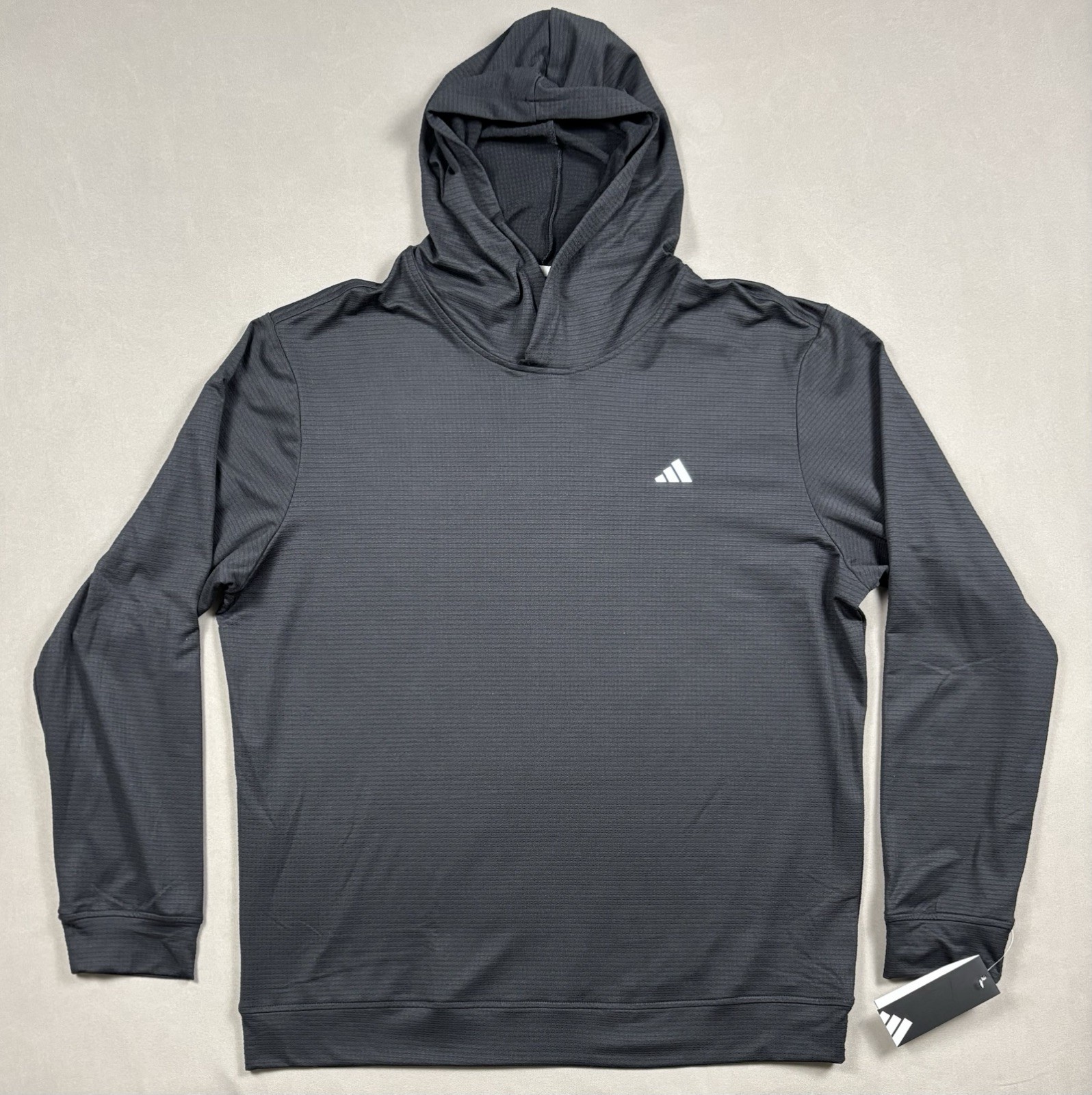 NWT Adidas Golf Textured Long Sleeve Hoodie ADVR0983 Sage/Black Men’s M-XL-XXL