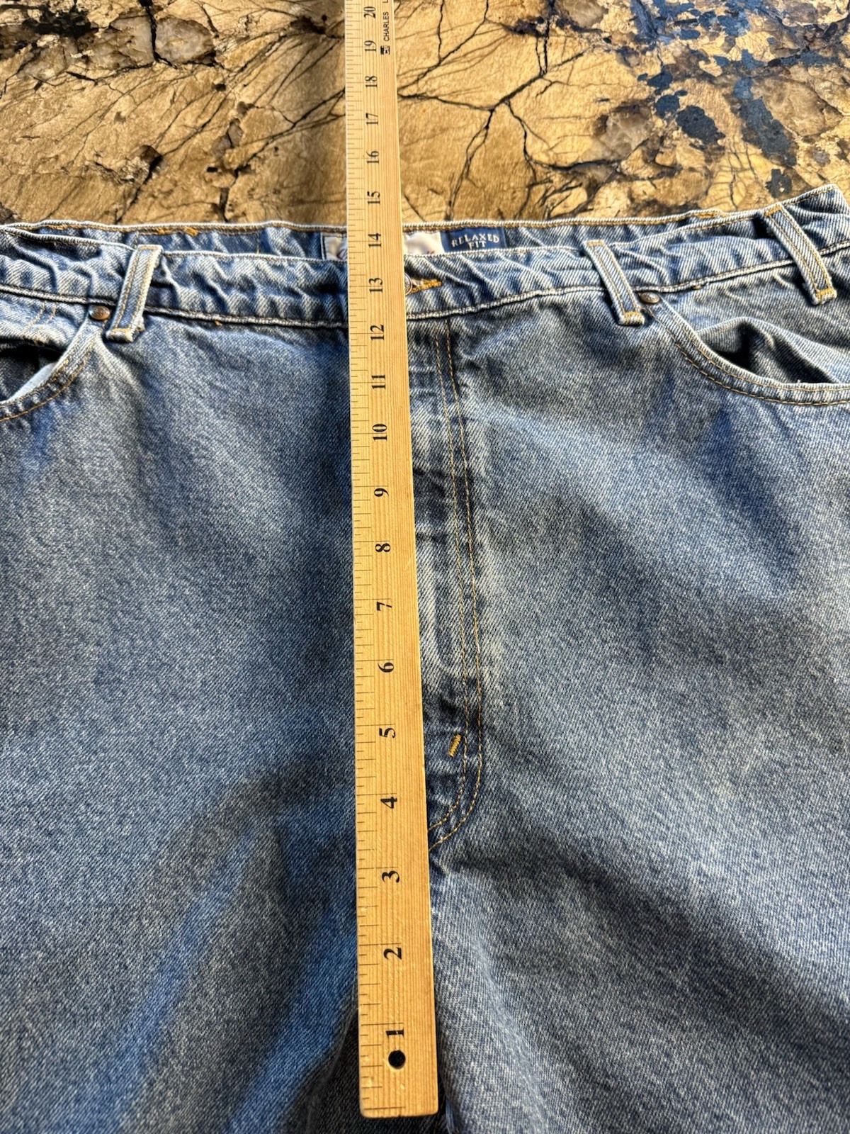 VTG Levi’s 540 Relaxed Fit Y2K Brown Tab Men’s Blue Jeans Size 42×30 USA Made