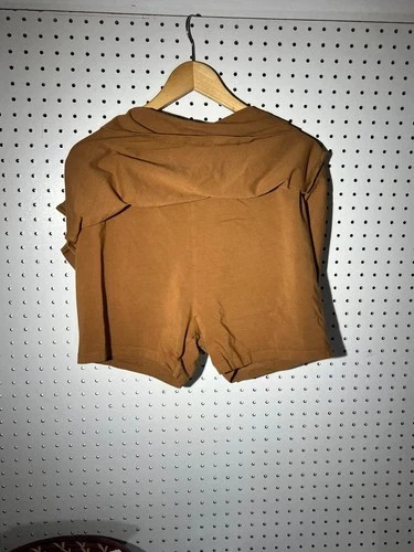 Los Angeles Apparel Cotton Skort – Camel/Tan Womens XL / 12