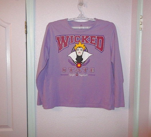 Disney Villains Graphic T-Shirt Size XXL Evil Queen Halloween Wicked Witch Goth