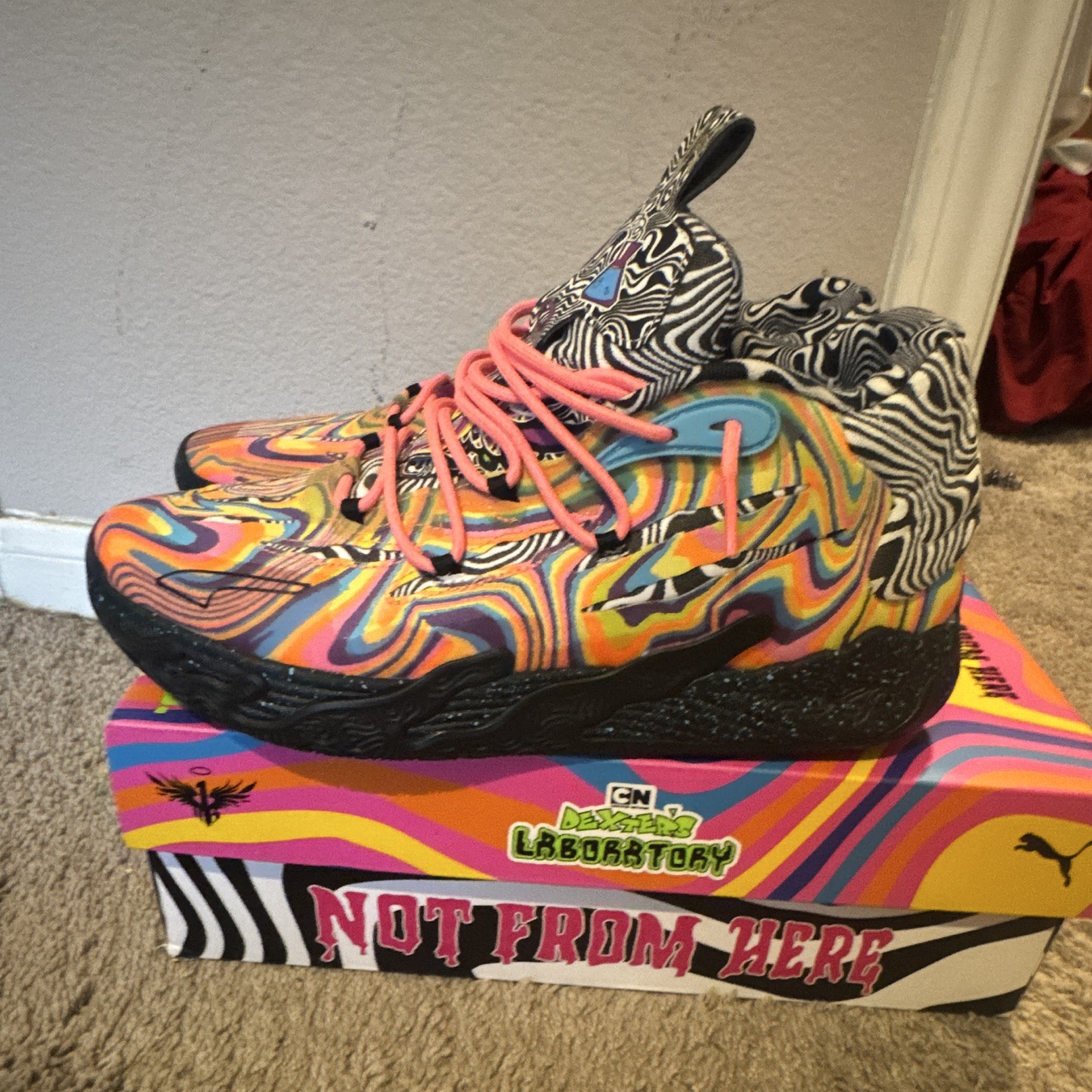 PUMA MB.03 Dexter’s Laboratory Men’s Mid Top Basketball Shoes 379330-01
