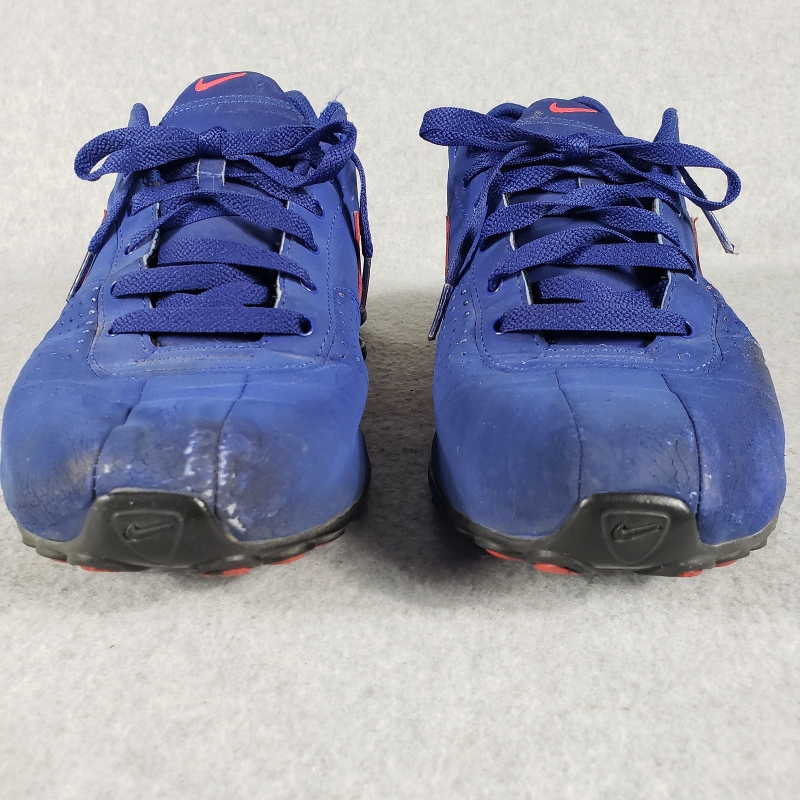 Nike Shox Blue Red Athletic Shoes Men’s Size 9.5 Running Sneakers Pre-Owned