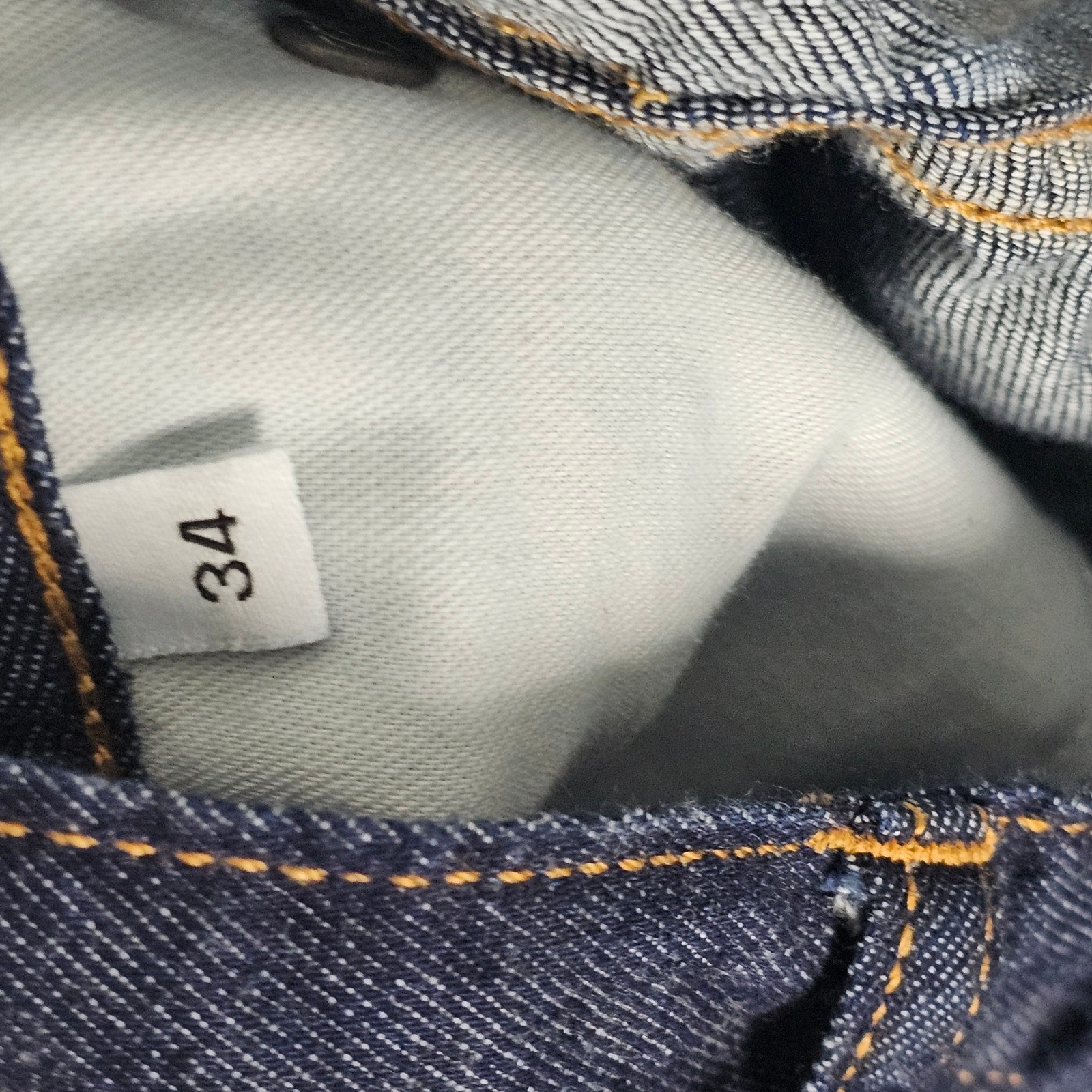 Gustin Jeans Mens 34 Blue Straight Raw Selvedge Denim Made in USA California