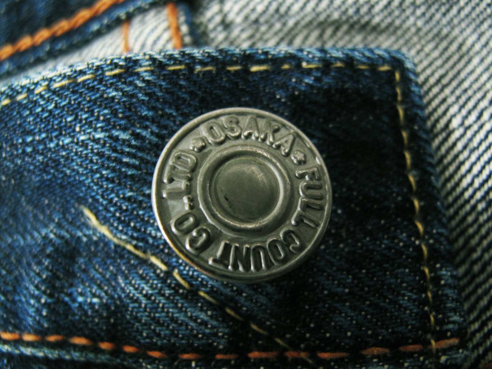 HOT VTG Men’s FULL COUNT @ L108 OSAKA 5 SELVEDGE JAPAN Jeans 27 x34 (*Fit 26×29)