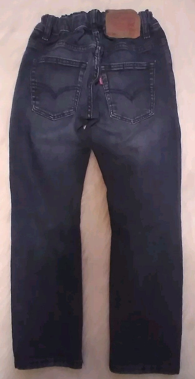 Levis 511 Slim Boy Size 8 Reg W24xL22 Stretch Waist Ripped Knee Style Jeans