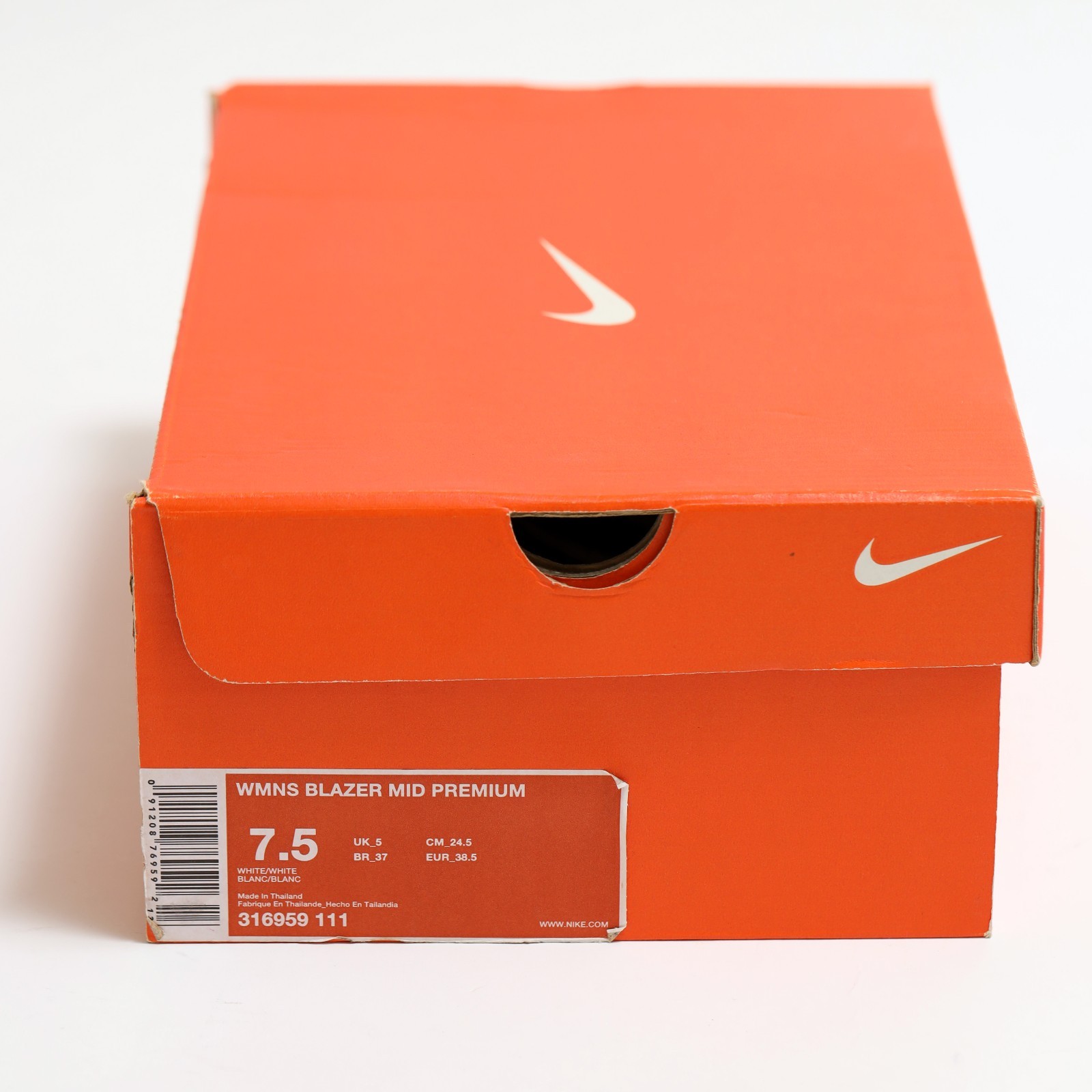 Nike Blazer Mid Premium ‘Zebra’ Womens 7.5 White Blanc 316959-111 2007
