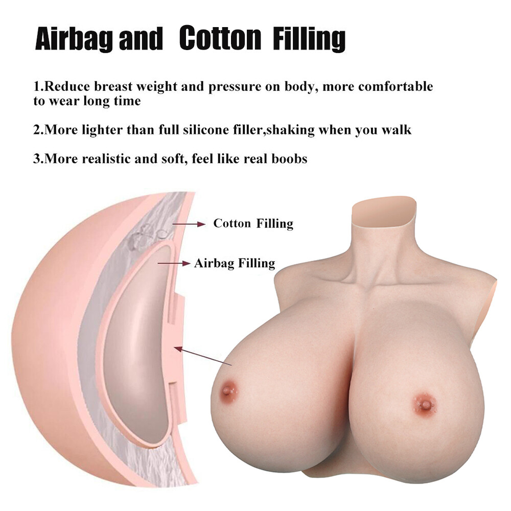 Z Cup Huge Boobs Silicone Breast Forms Breast plate For Crossdresser Drag Queen