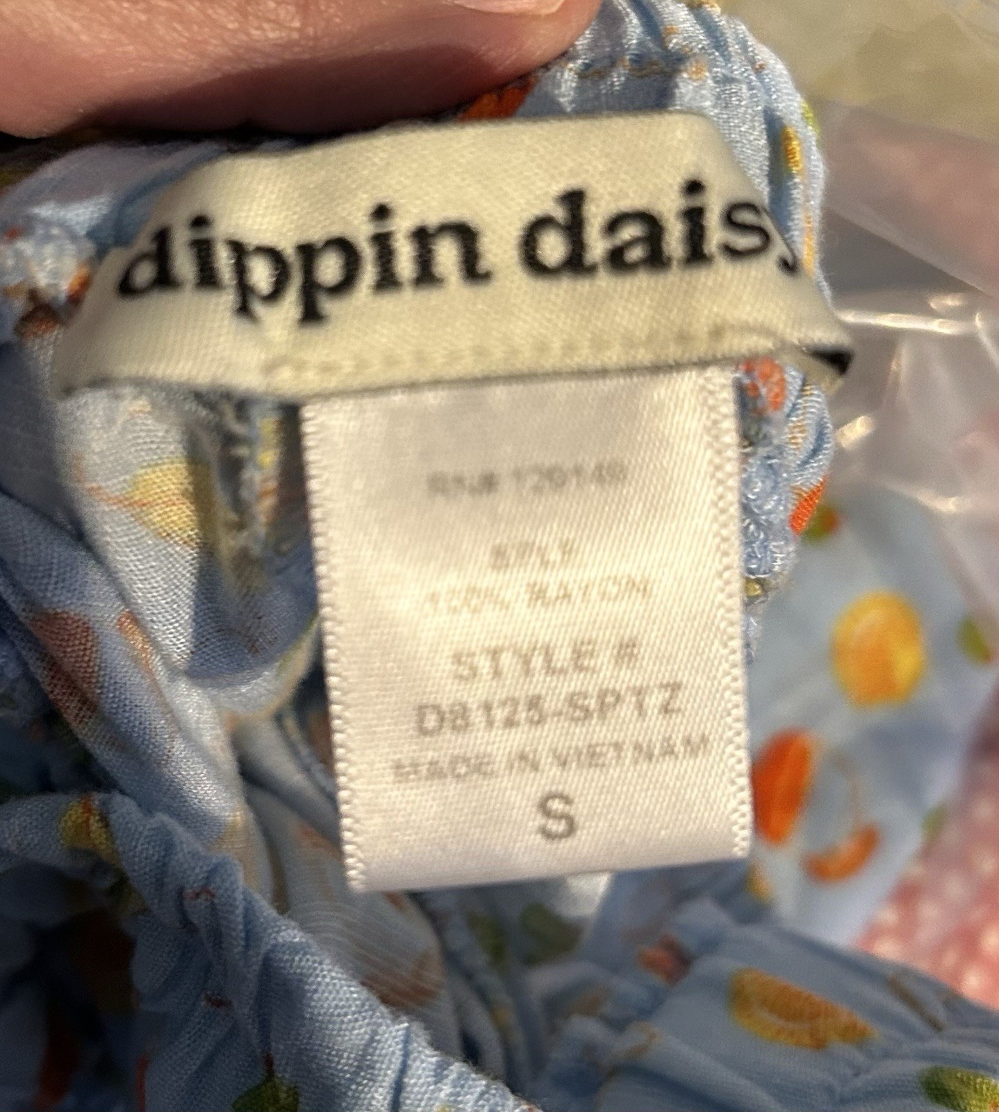 Dippin’ Daisy’s Blue Martini Print Lounge Pants Women’s S Rayon Cocktail Theme