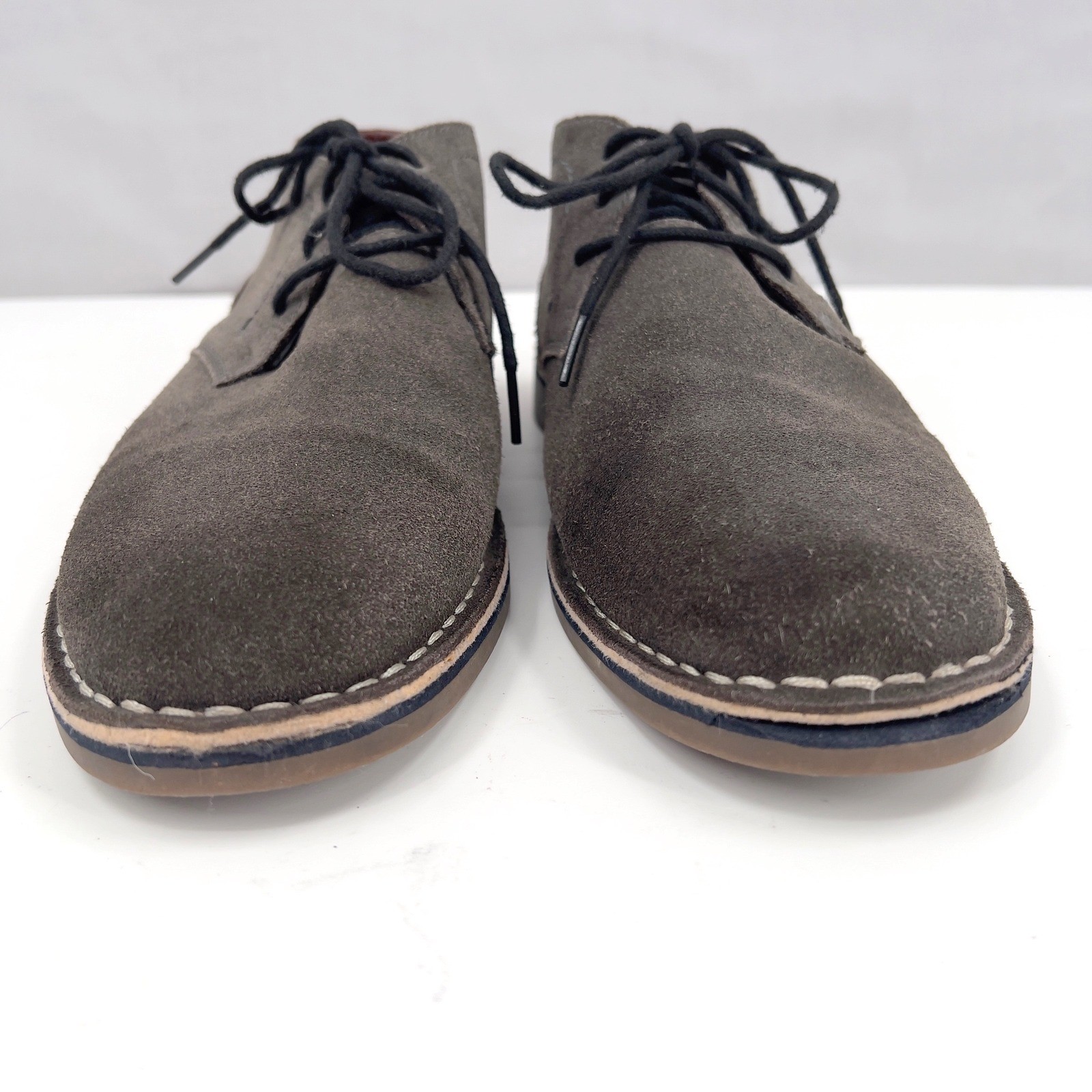 Kenneth Cole Reaction Mens Desert Sun Chukka Boots Grey Suede Leather Trim 9 M