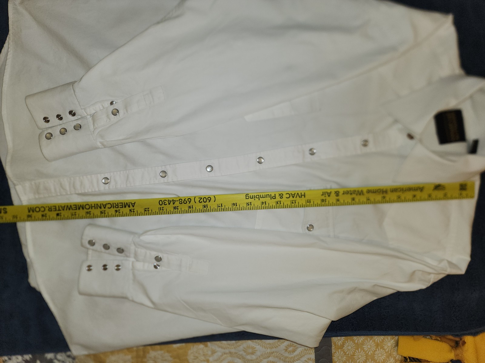 Drysdales North Southeast Western White Men Dress Shirt Size XL Long Sleeve