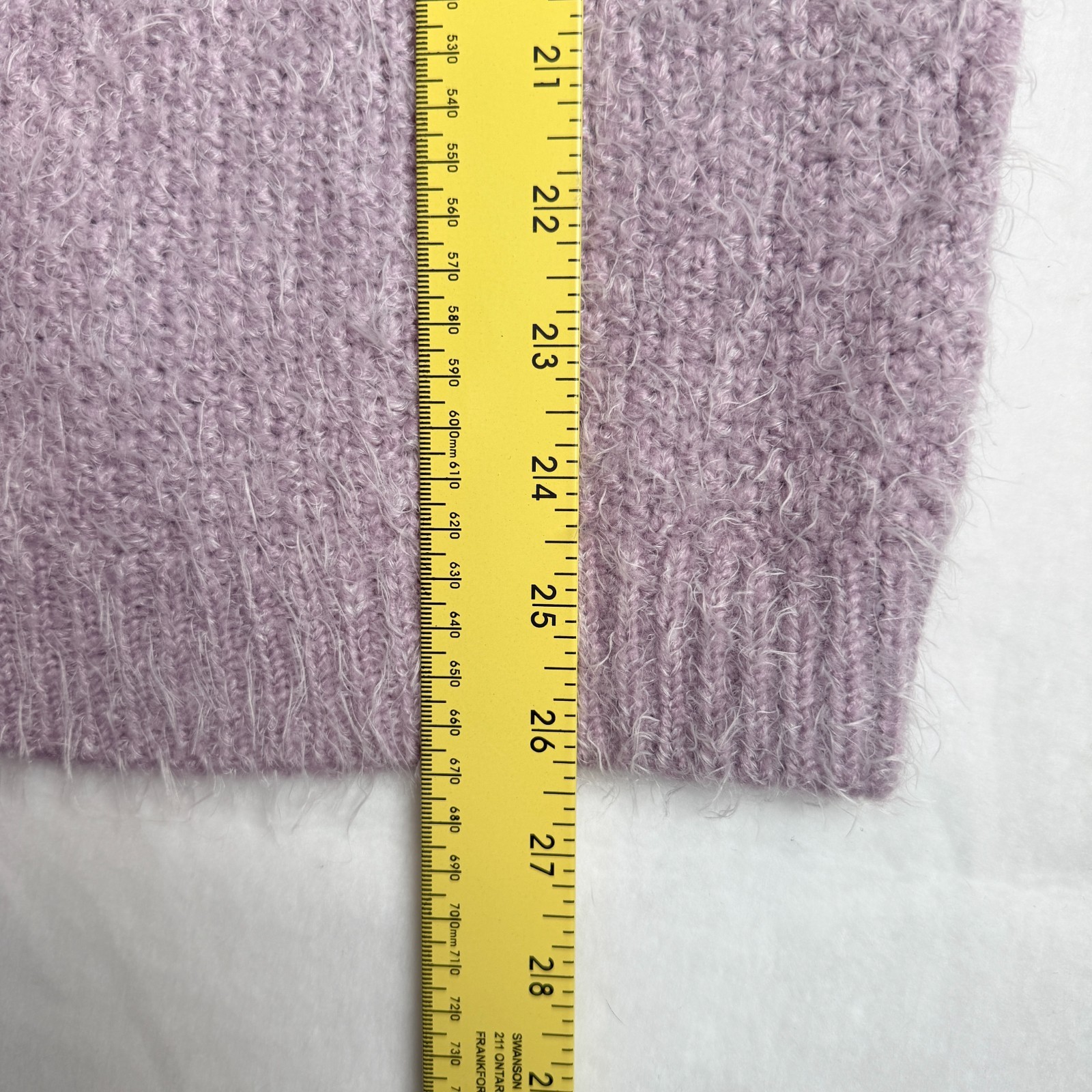 BP Nordstrom Eyelash Knit Colorblock Sweater XS Blush Lavender Mock Neck