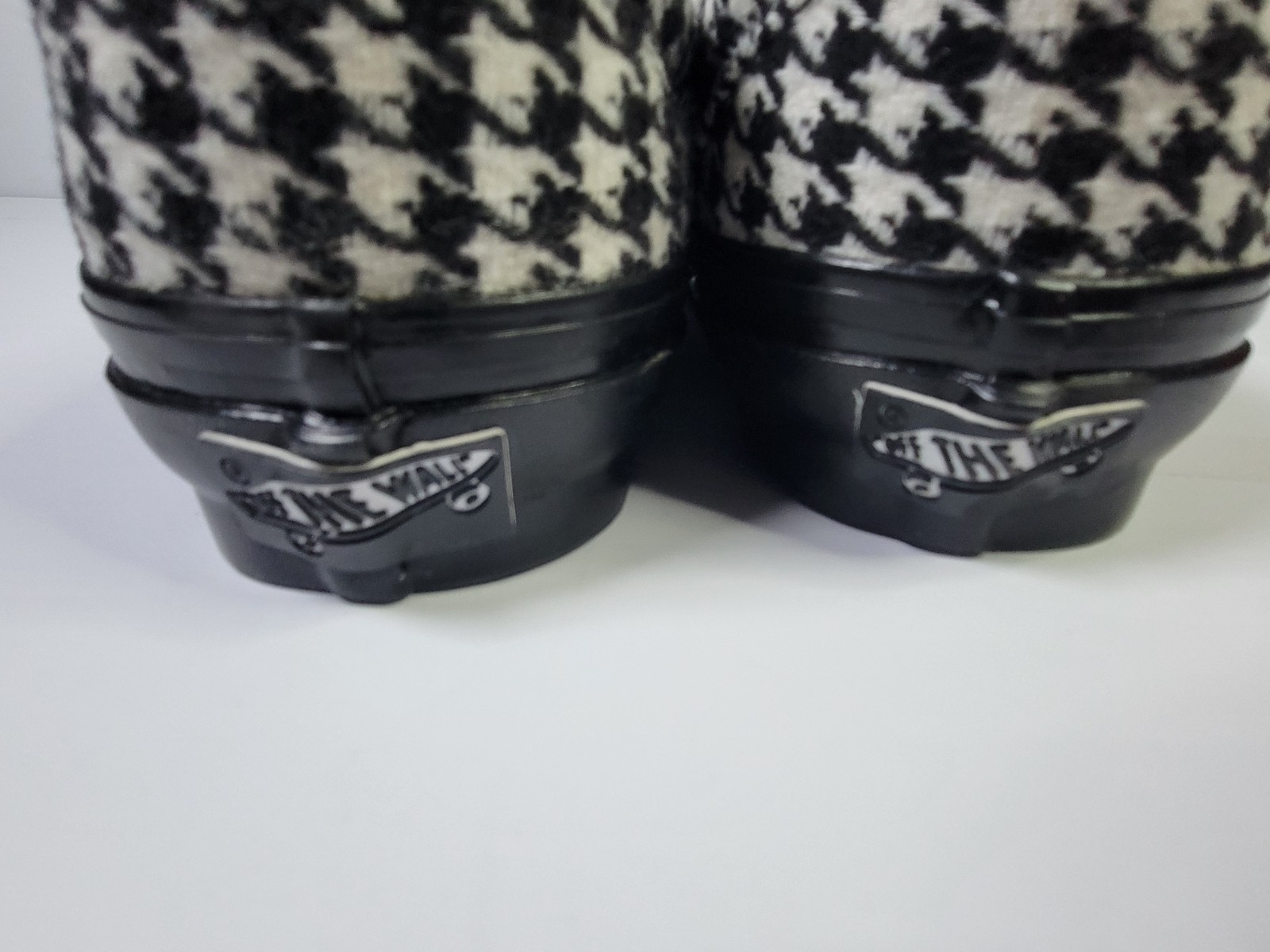 Vans Men’s Classic Slip On 98 Houndstooth Black & White Shoes Size 7.5 NEW