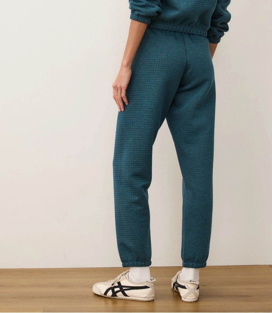 Marine Layer Corbet Quilted Joggers Dark Teal Heather Size XS NWT $ 128
