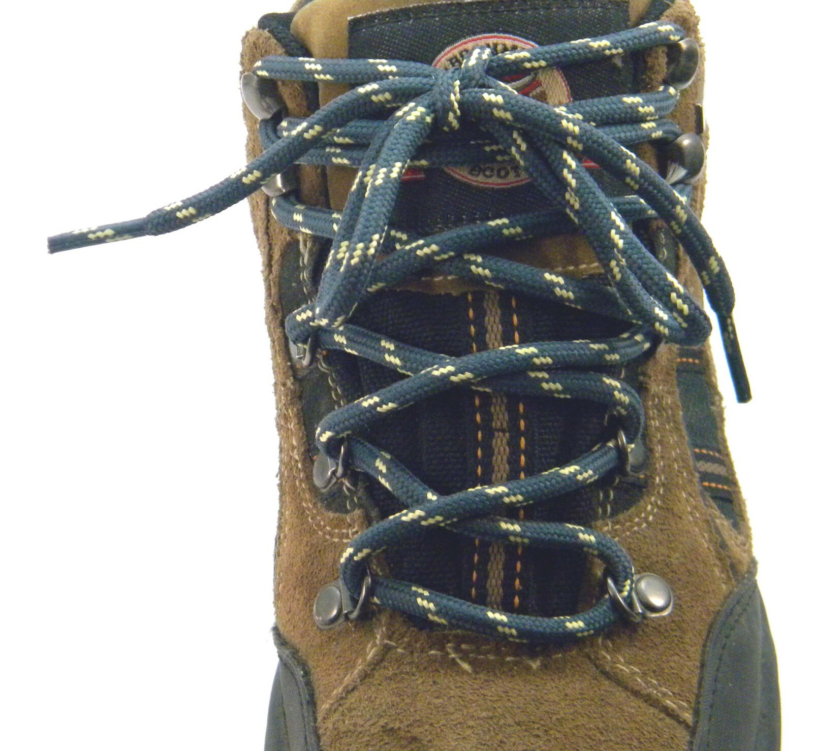 1 pair Dark Grey w/ Yellow Heavy 7/32 thick shoelaces made with Kevlar strands