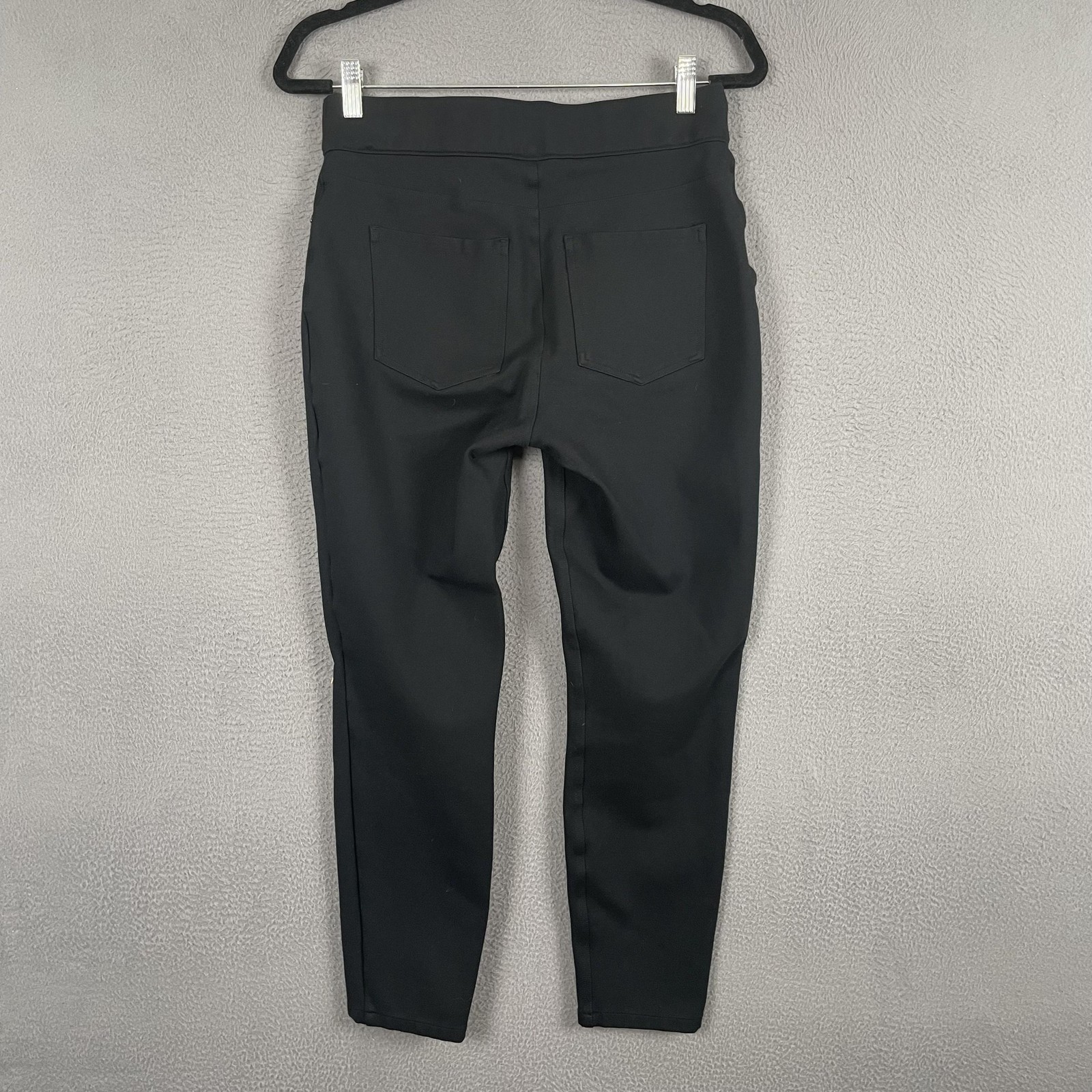 Spanx Pants Womens L/G Black Jegging Pull On Shaping Slim Stretch Lined Pockets