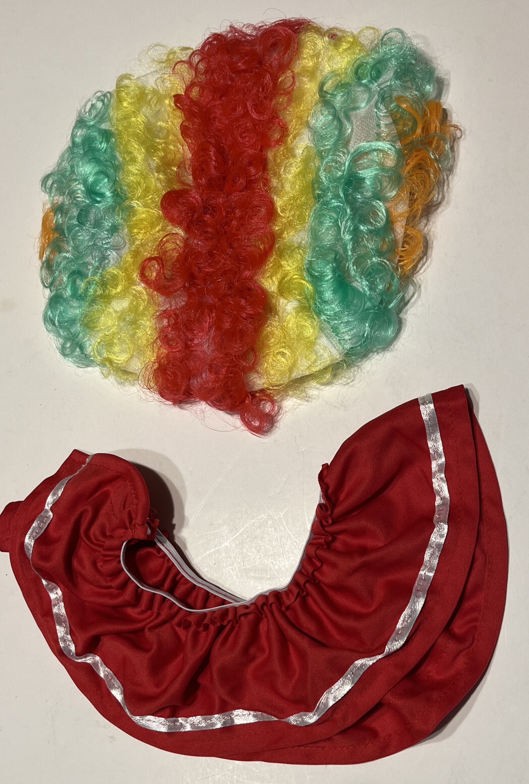 Toddler Clown Costume, Complete, Size 3T-4T. Bonus Wig, B4D7