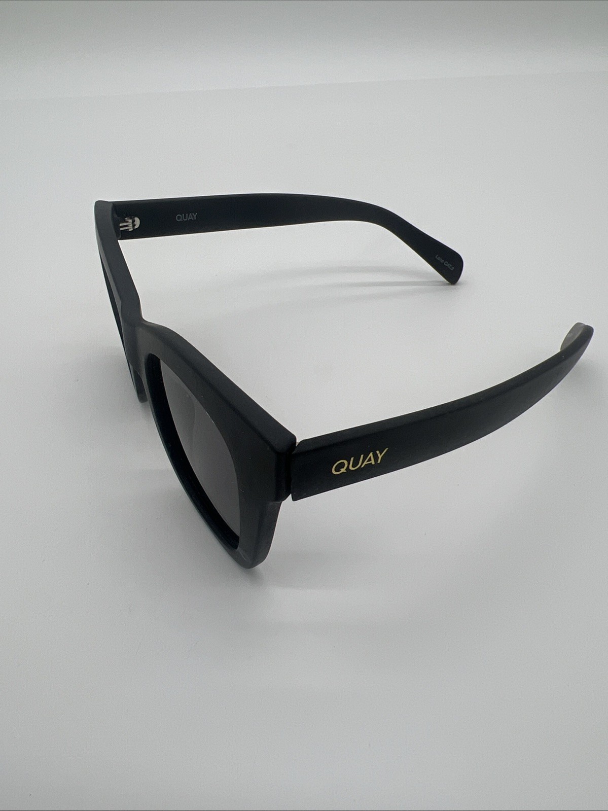 QUAY After Hours 125 Matte Black Polarized Sunglasses Rubberized Eyewear Unisex