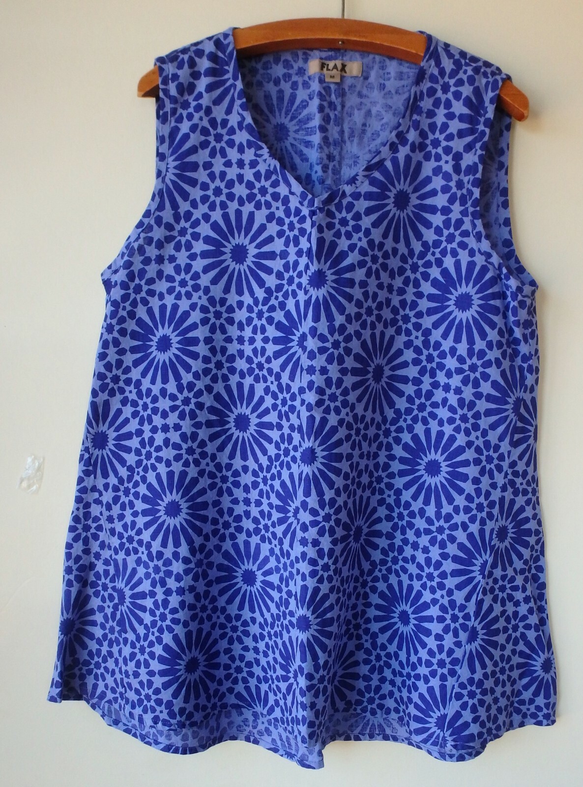 FLAX Designs Linen Flourish Tank 1G NWT PURPLE PRINT