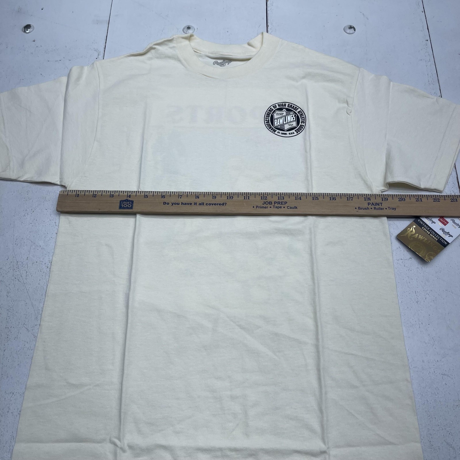 Rawlings Shirt Mens Medium White Vintage Collection 1922 Baseball Graphic Tee