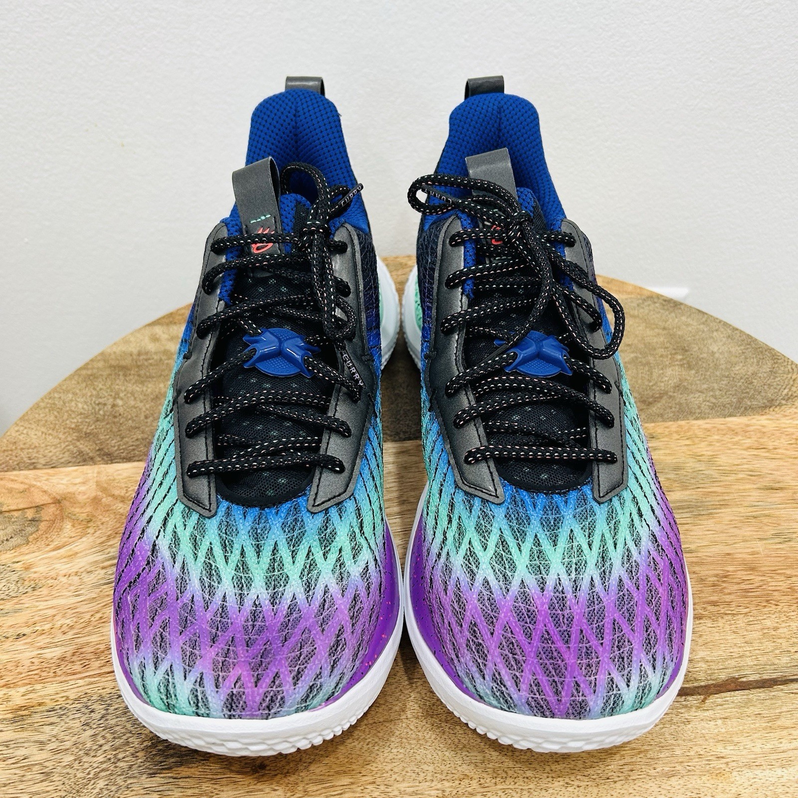 Under Armour UA Curry Flow 10 Low Northern Lights Purple Mens 14.5 3025621-500