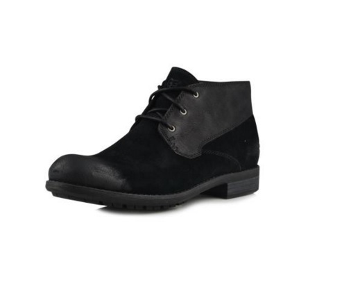 UGG Australia Worthing Vintage Distressed Black Suede Leather Chukka Boots 8.5 M