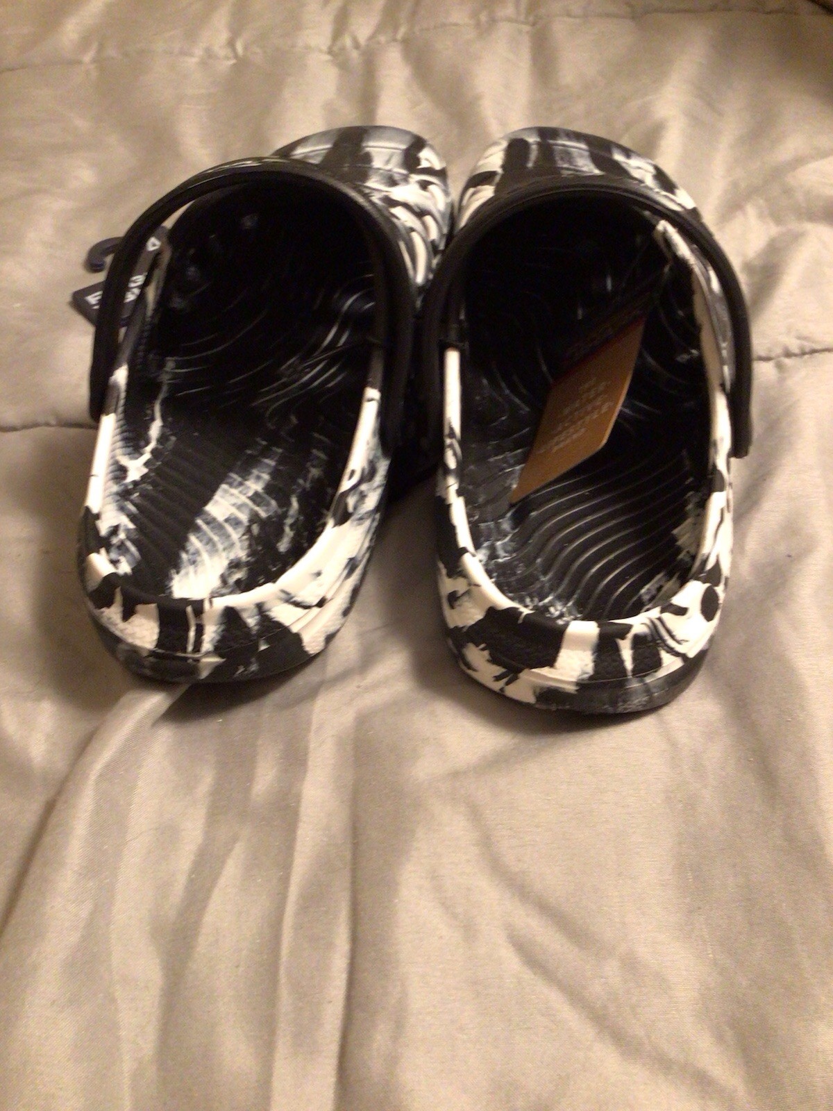 Rugged Shark Unisex Kids Rubber Slip On Shoe Sz 4 NWT Black Camo