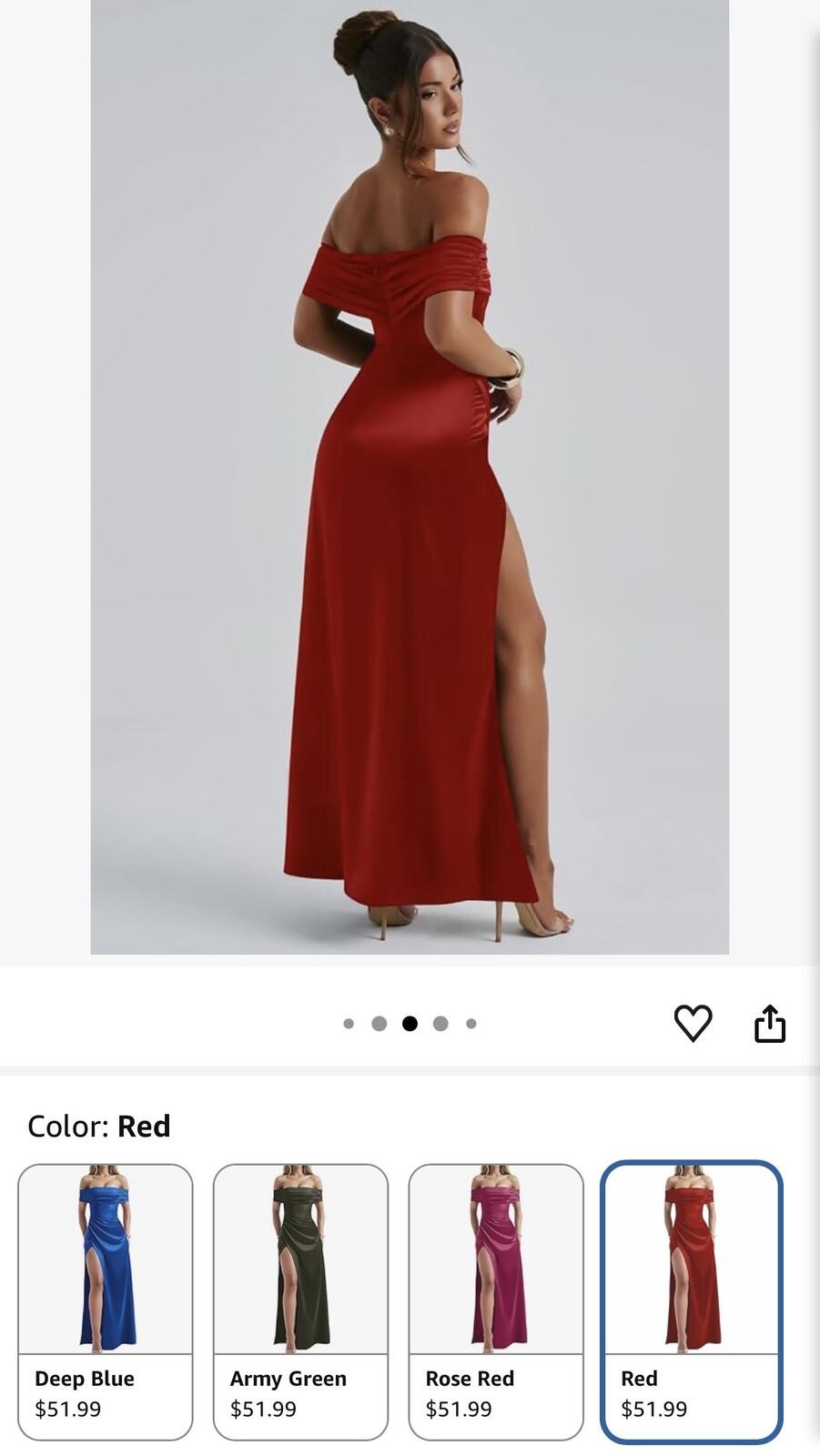 Viral OYS Off Shoulder Formal Dress