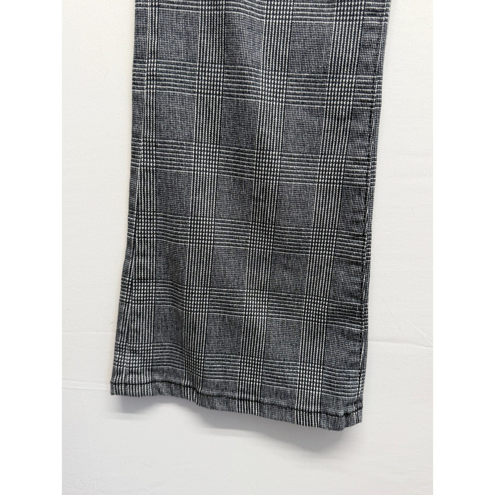 Frame Le Crop Mini Boot Plaid Jeans in Washed Grey Plaid Size 26 Houndstooth
