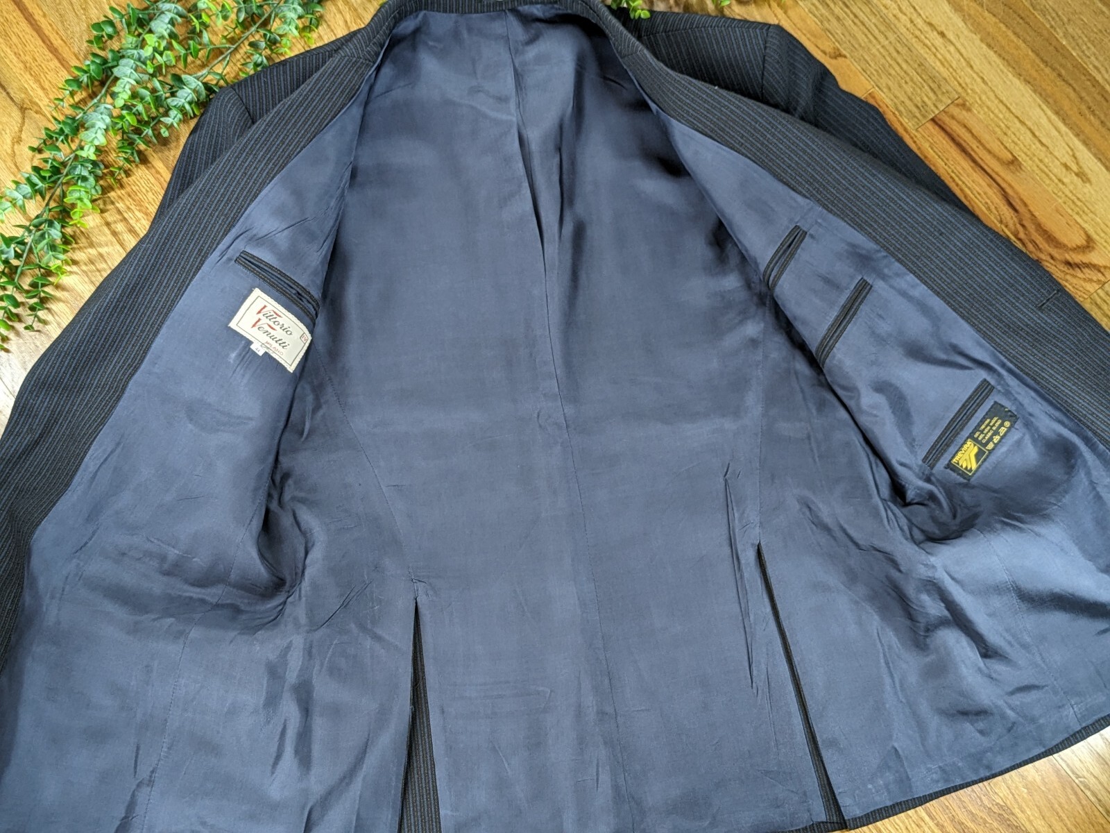 RARE🇮🇹Vtg Vittorio Veneto 44 IV Trevira Wool Blazer Jacket HandTailored Milano