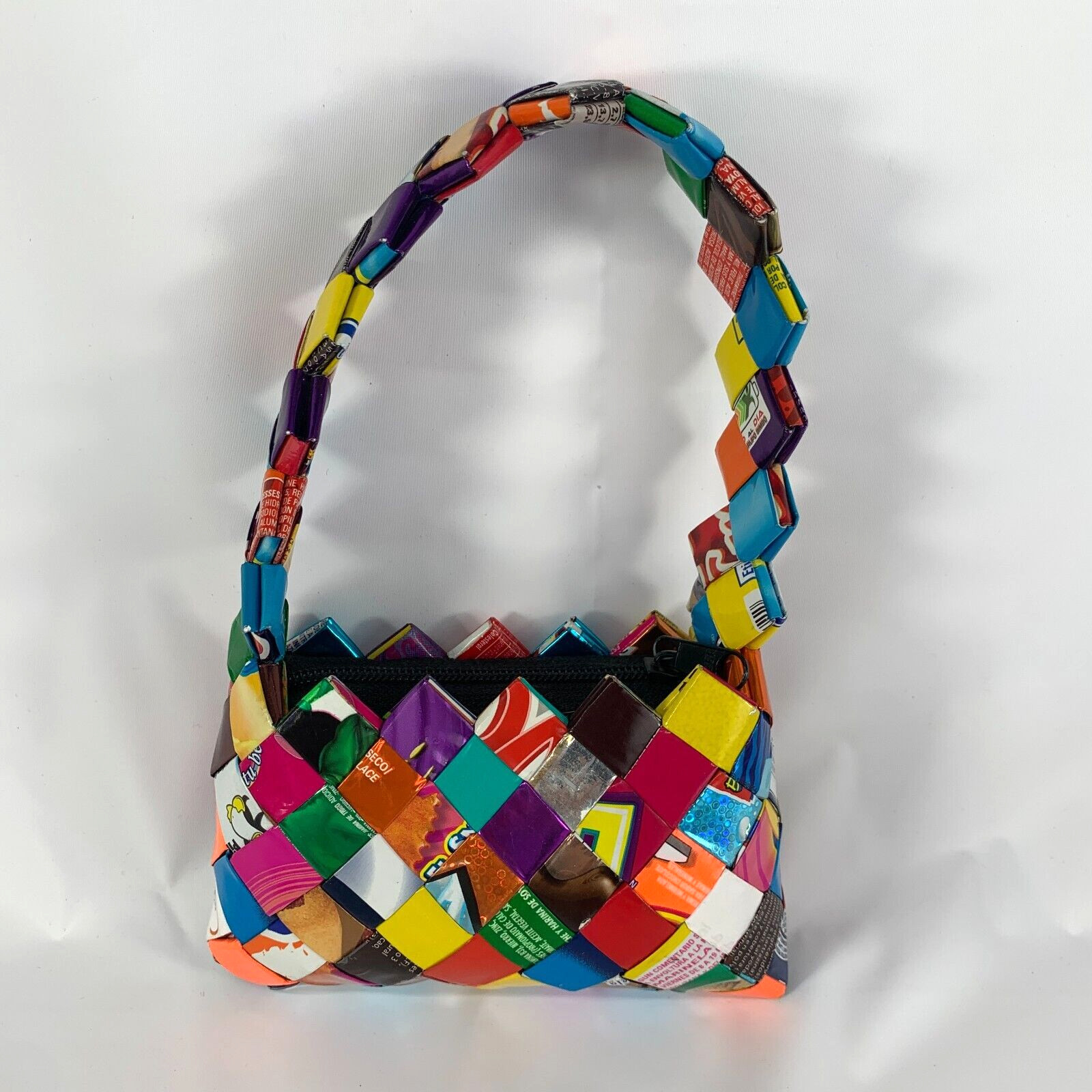 Gum Candy Wrapper Bag Purse Kitsch Pop Art Retro Hippie Boho Style