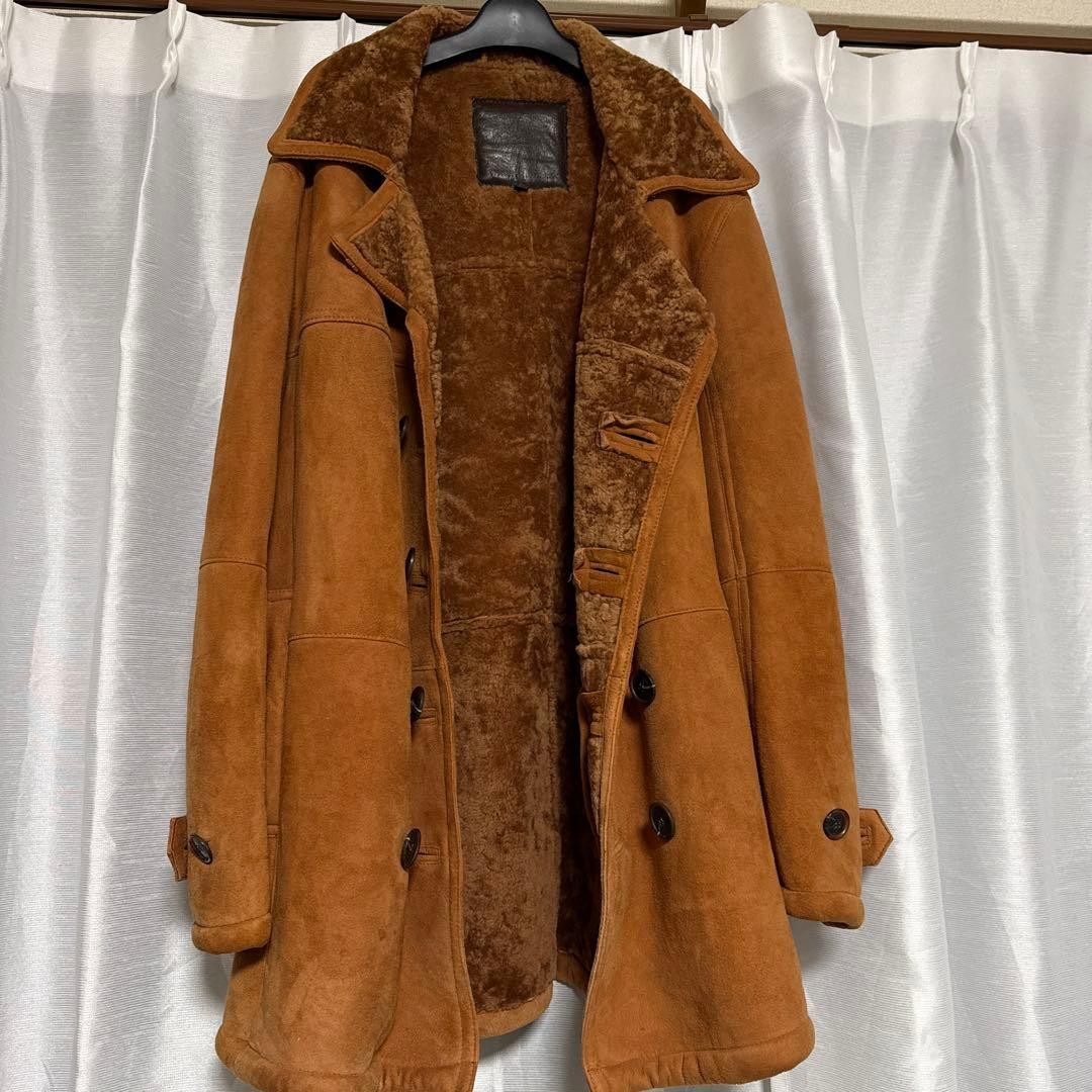 Premium Suede Brown Jacket with Fur Collar Pre Owned Very Good Condition