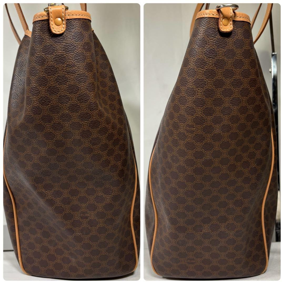 CELINE Shoulder Bag Macadam Brown Vintage Authentic From Japan used
