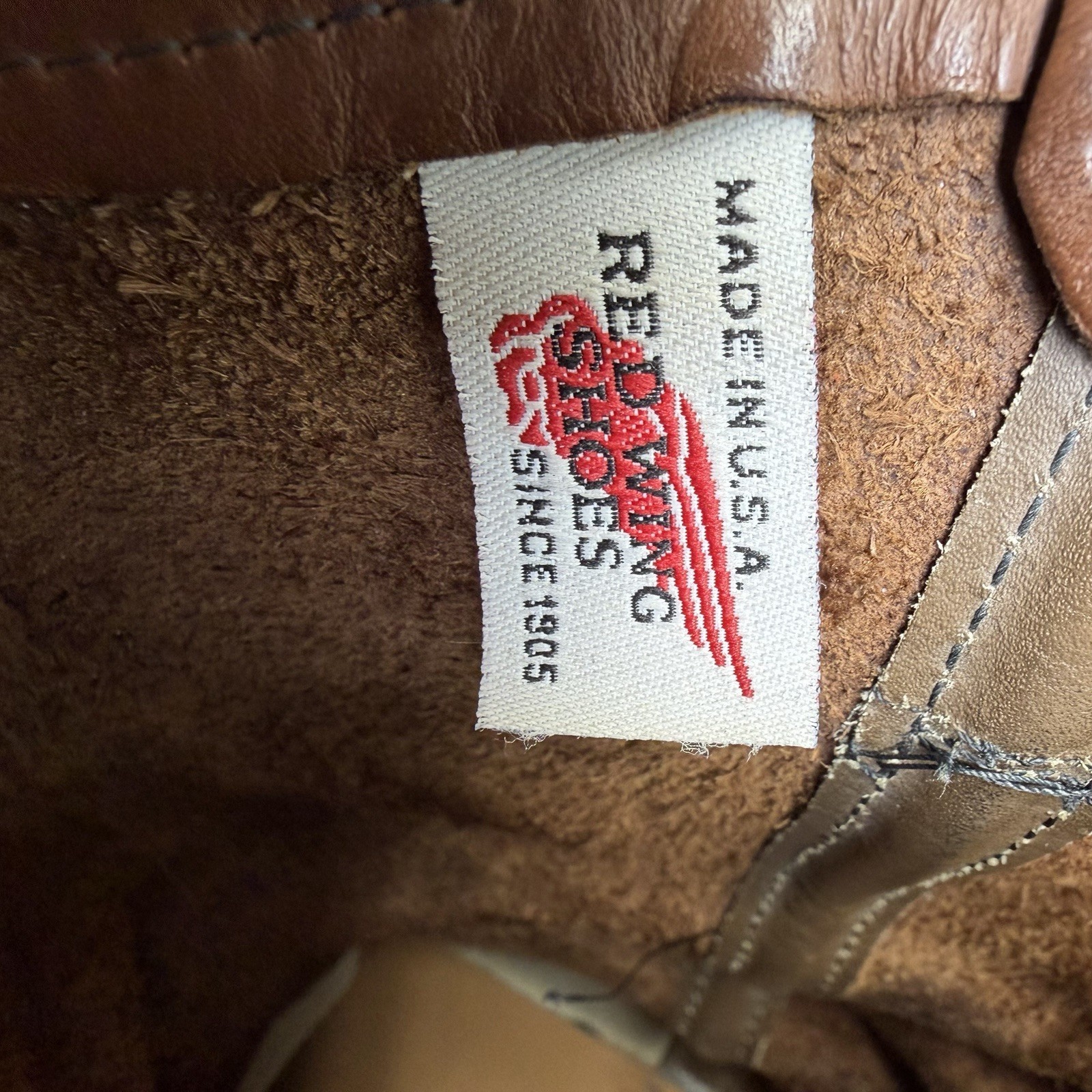 Red Wing Pecos Leather Boots Men’s 12 D Brown Cowboy Nailseat 1155 USA Made Zip