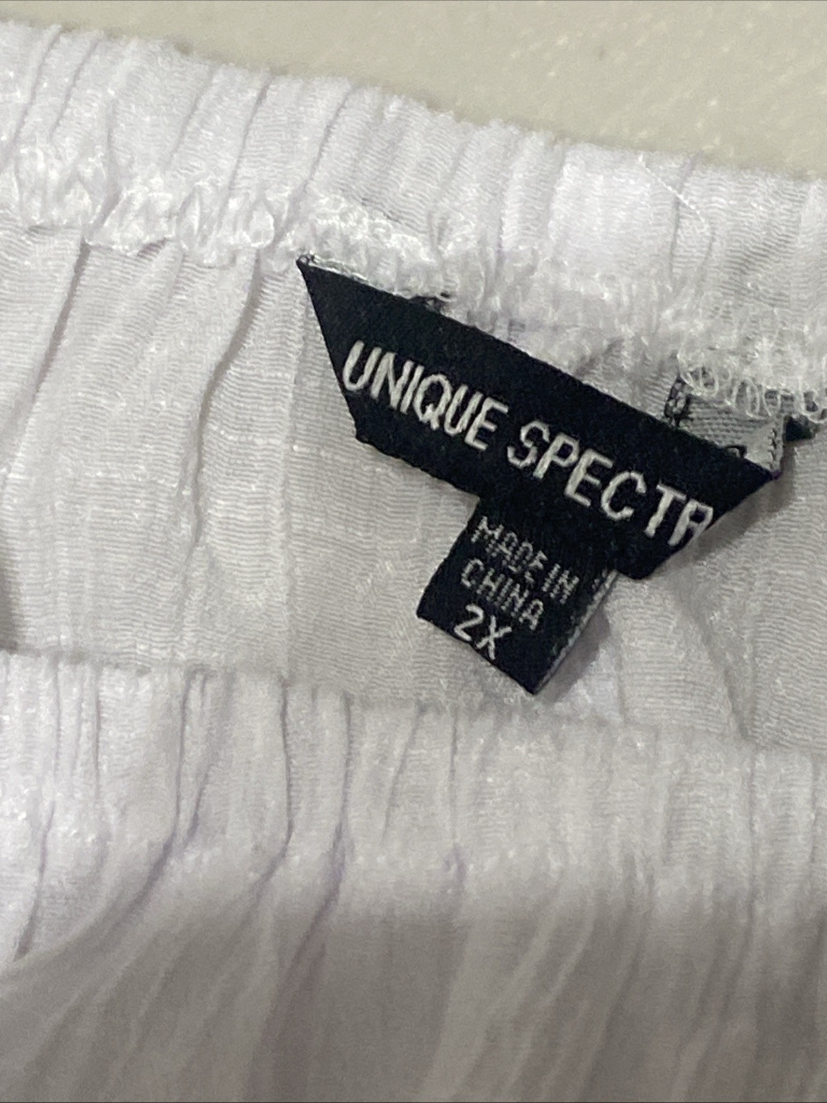 Unique Spectrum Peasant Blouse White Gaze Crochet Lace Boho Top