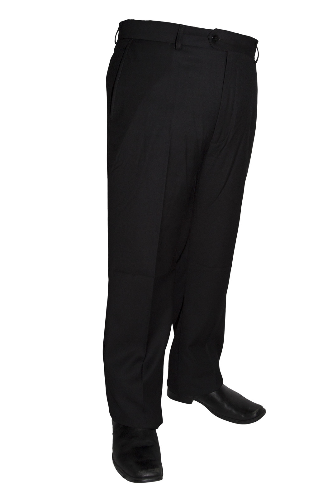 Mens Charcoal Rayon Dress Pants ZRA Slacks Flat Front Trousers Sizes 28 to 52
