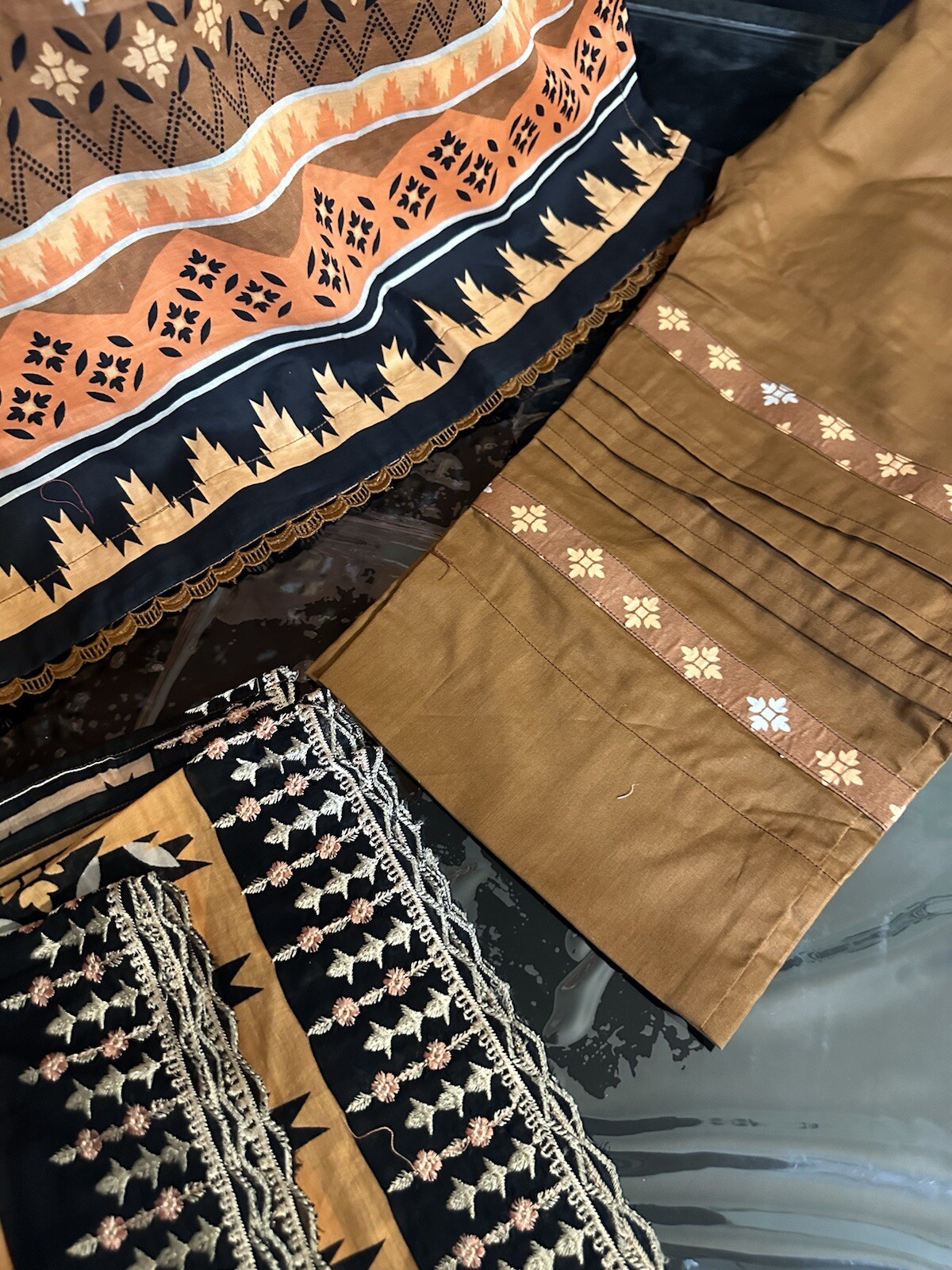 Beautiful Lawn Cotton Suit For Summer, Emb Shirt And Emb Dupatta- Large – $35