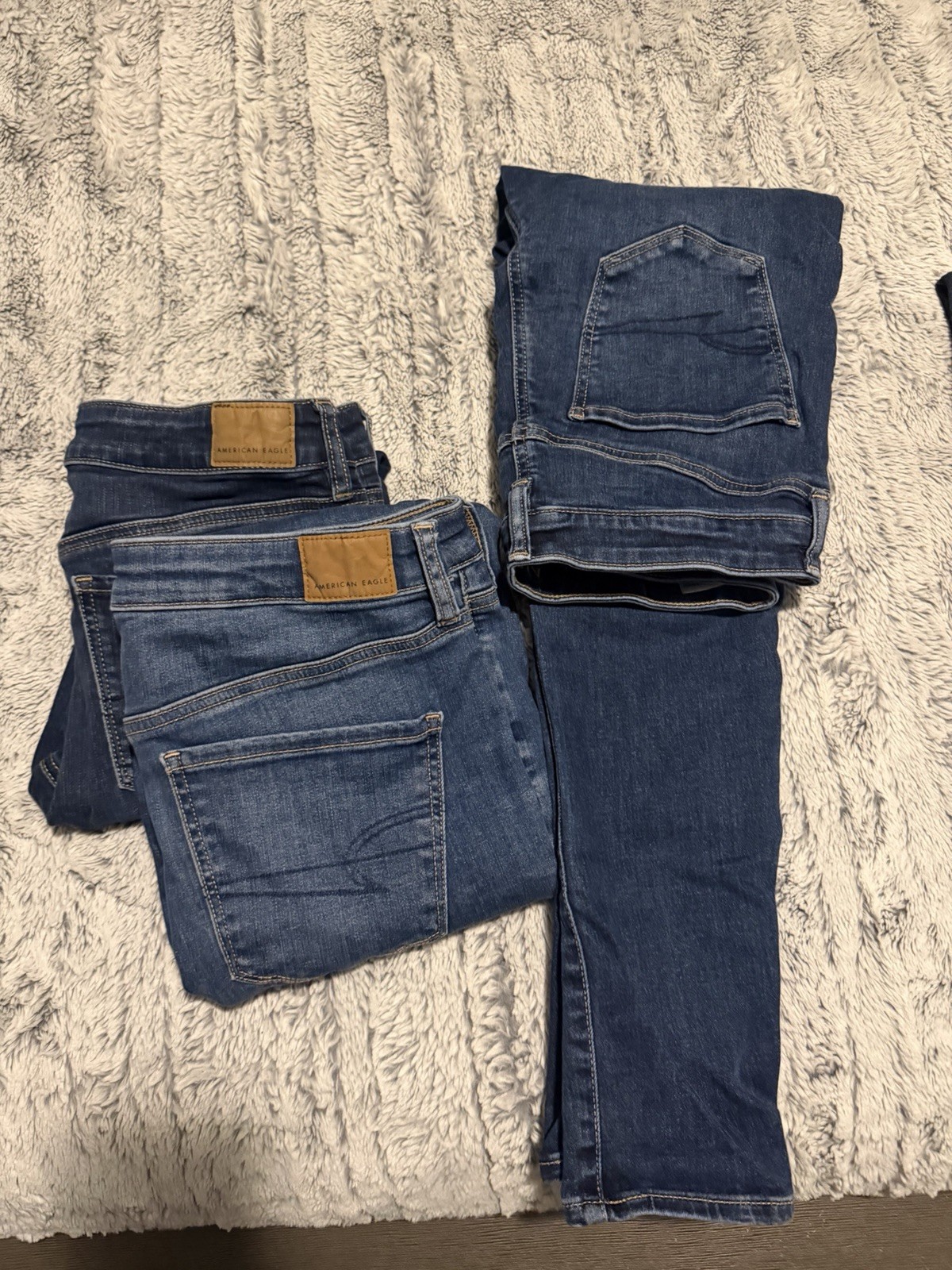 3 Pairs Of American Eagle Size 10 Women’s Skinny Jeans