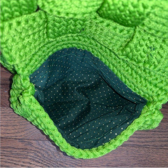 Shoulder Bag Women’s Handmade Crochet with Woven Texture