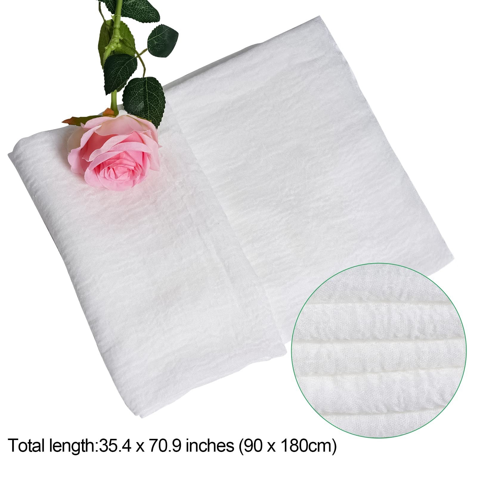 Soft Light weight Cotton Blend Crinkle Long Scarf and Shawl Wrap for Summer Use