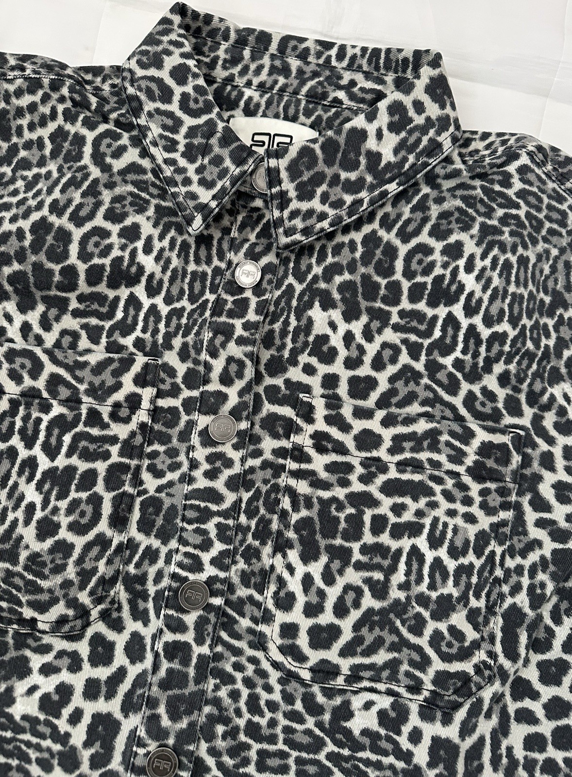 ROBERT RODRIGUEZ ‘SIMONE‘ OVERSIZED BUTTON DOWN SHIRT, LEOPARD, SIZE S, NWT