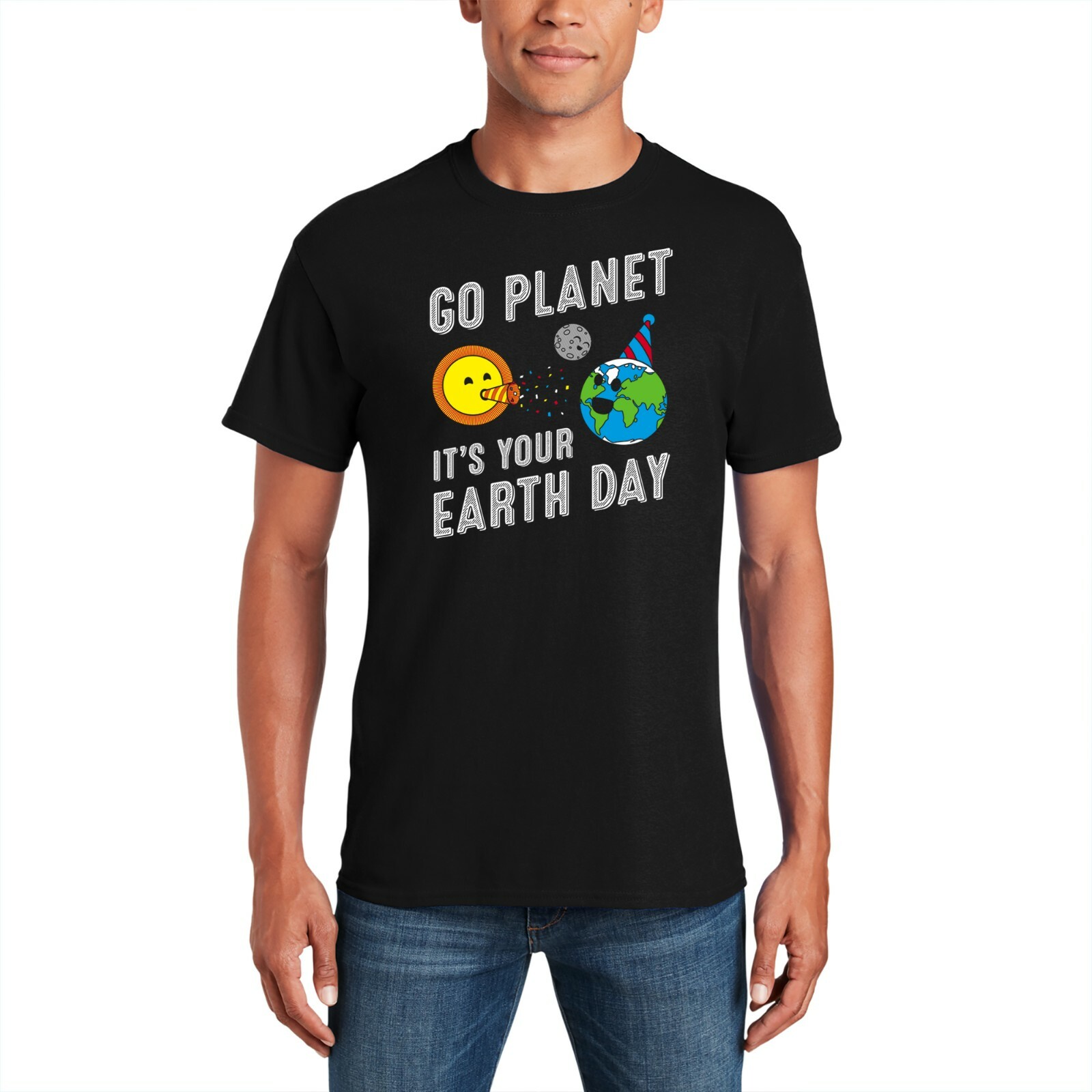 Go Planet It’s Your Earth Day – Outer Space Cute Funny Birthday Party T Shirt