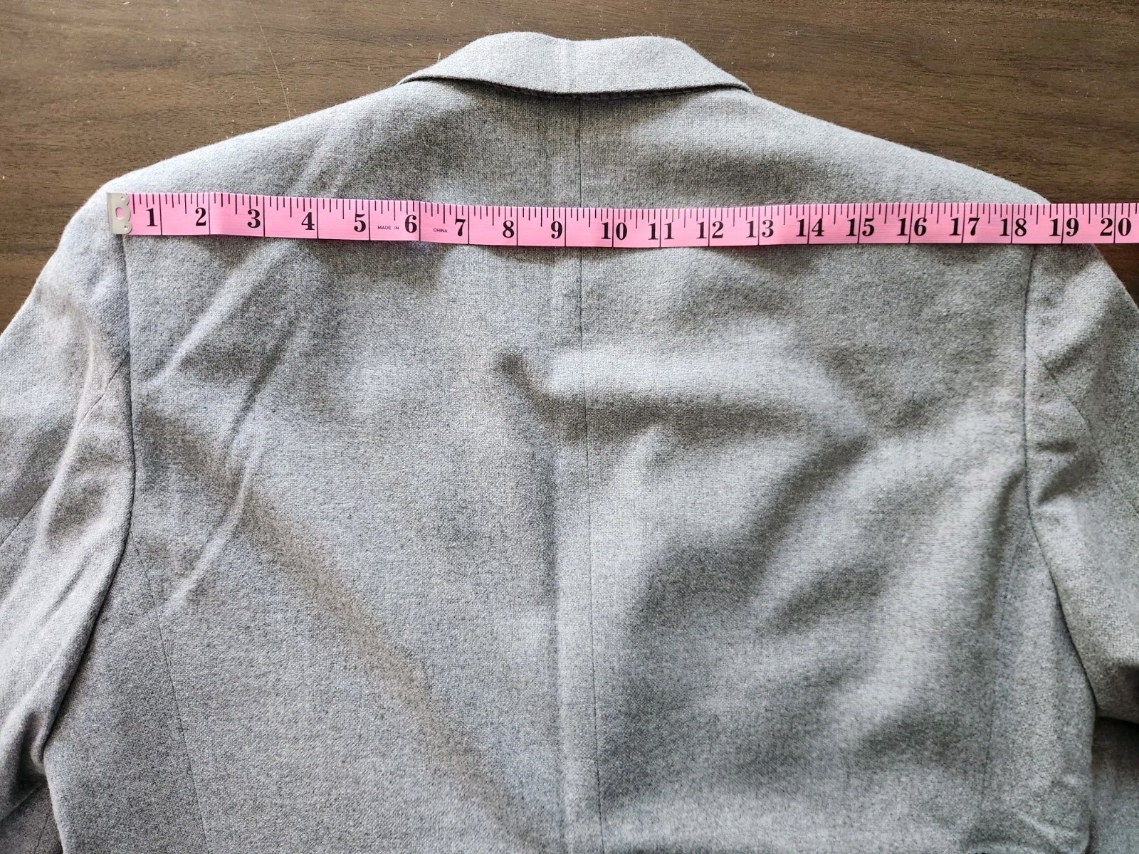 Vintage Union Made Unbranded Gray 100% Cashmere Sport Coat Blazer Men’s Size 44