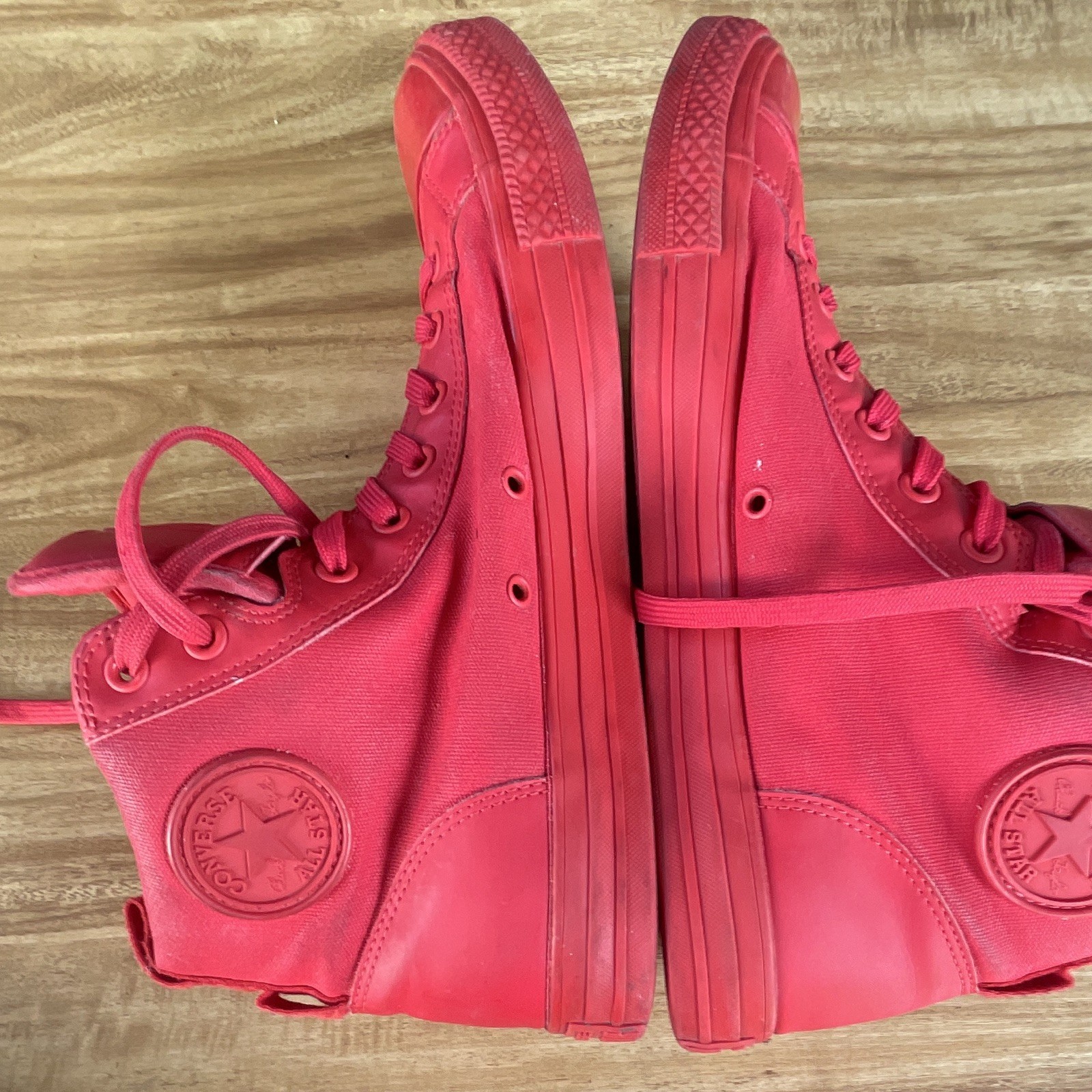 Converse Chuck Taylor Guard Men’s High-Top Sneakers Red/Red Lace-Up 145342C